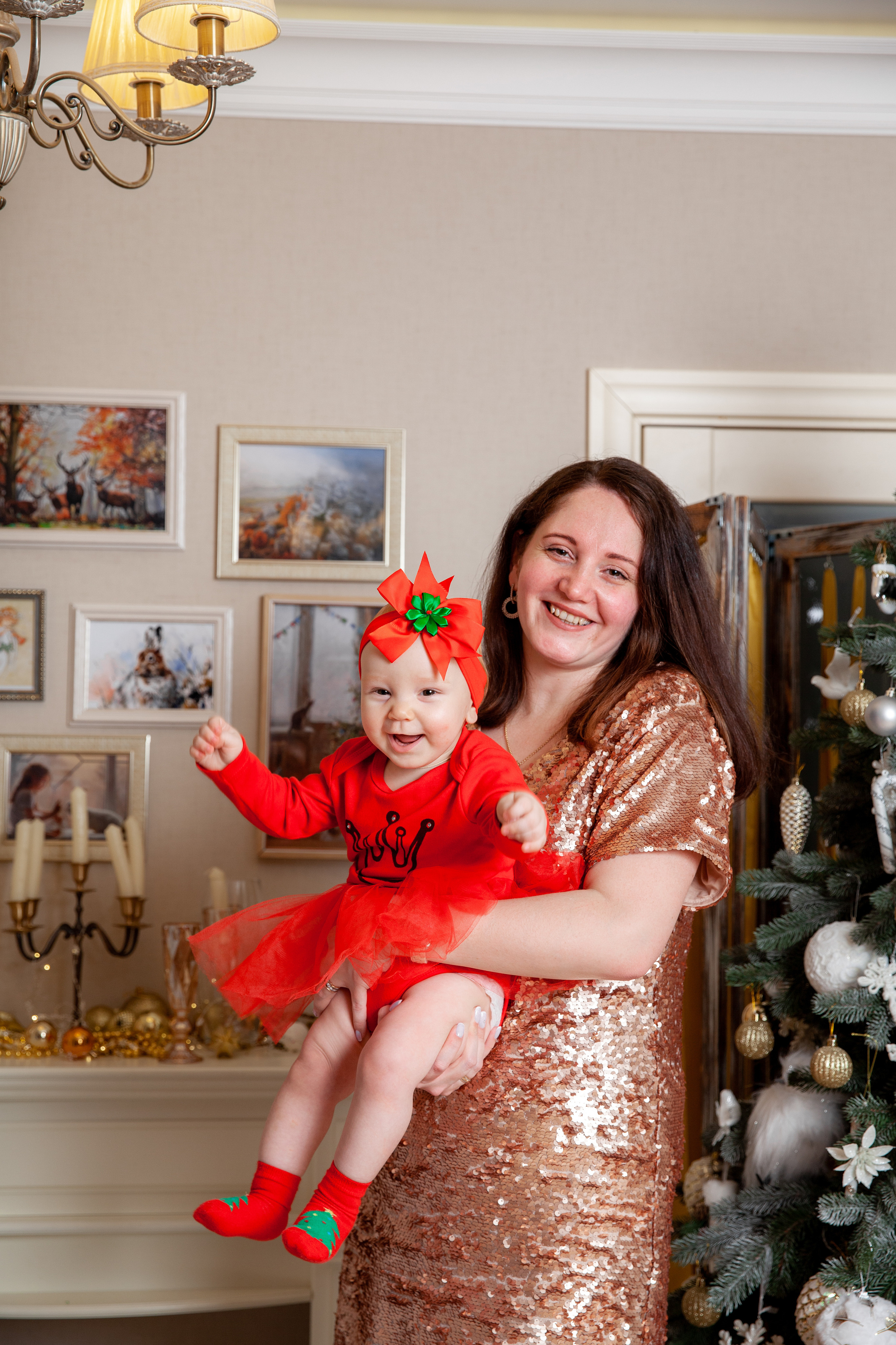 Новый год маленькой Ксюши и родителей. Фотограф в Железнодорожном и Балашихе