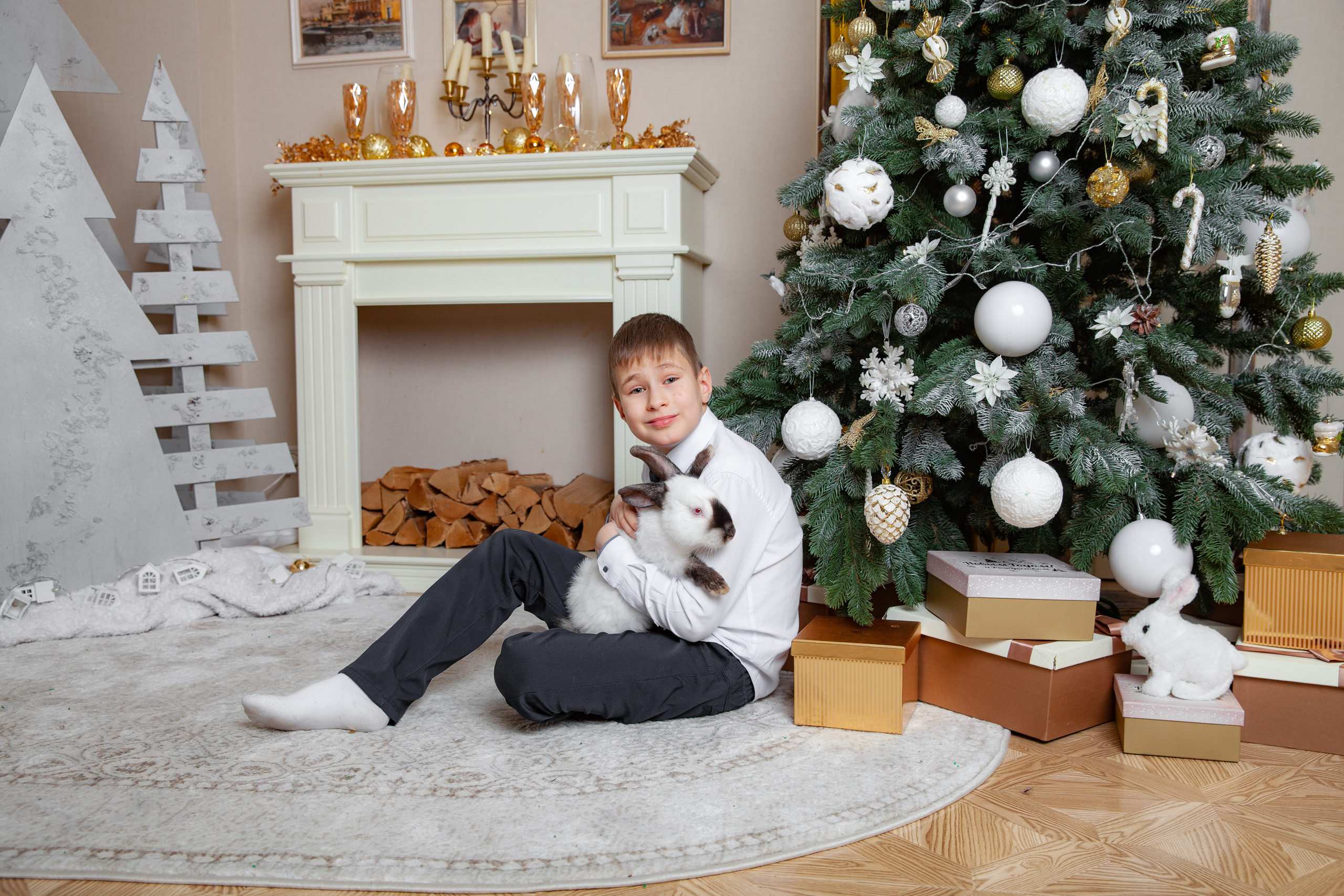 Новогодняя фотосессия для Оли и семьи. Фотограф в Железнодорожном и Балашихе