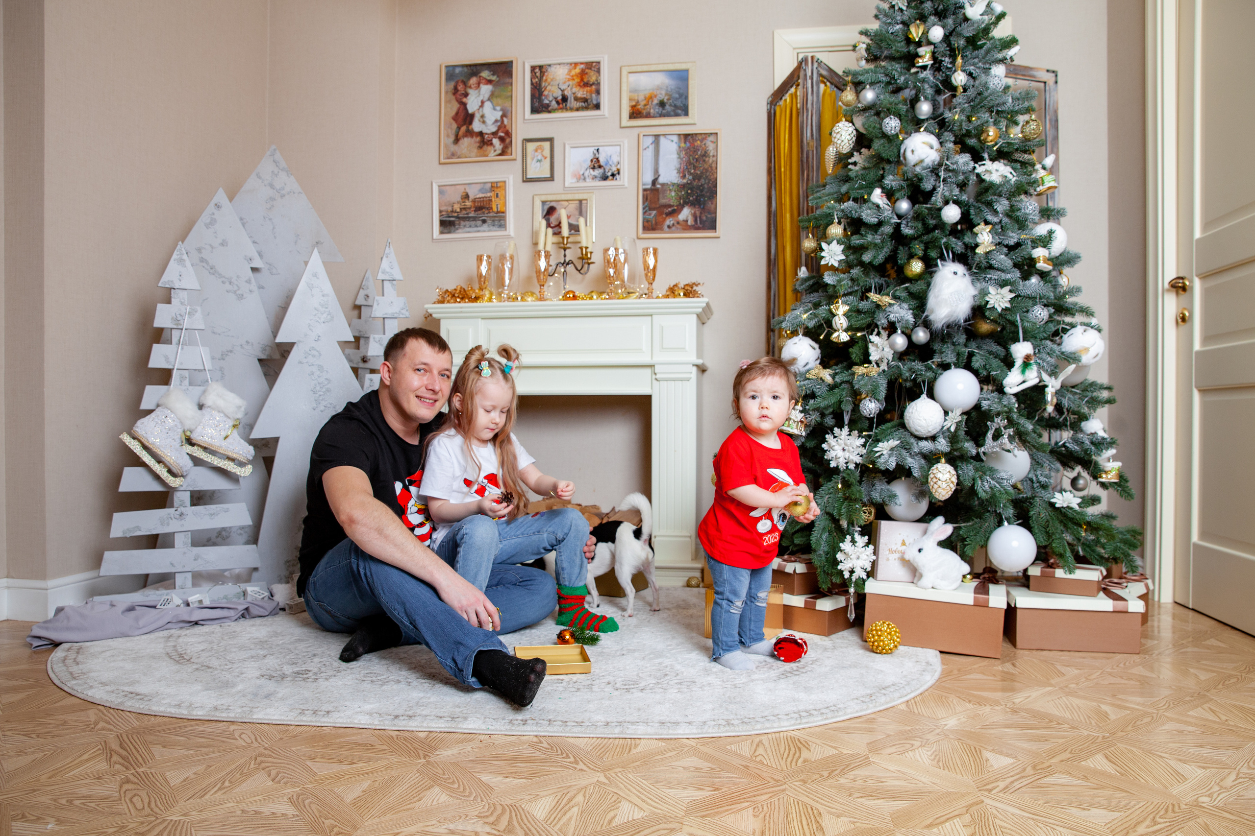 Надя, Макс, Аня, Настя, бабушка и Лаки. Фотограф в Железнодорожном и Балашихе