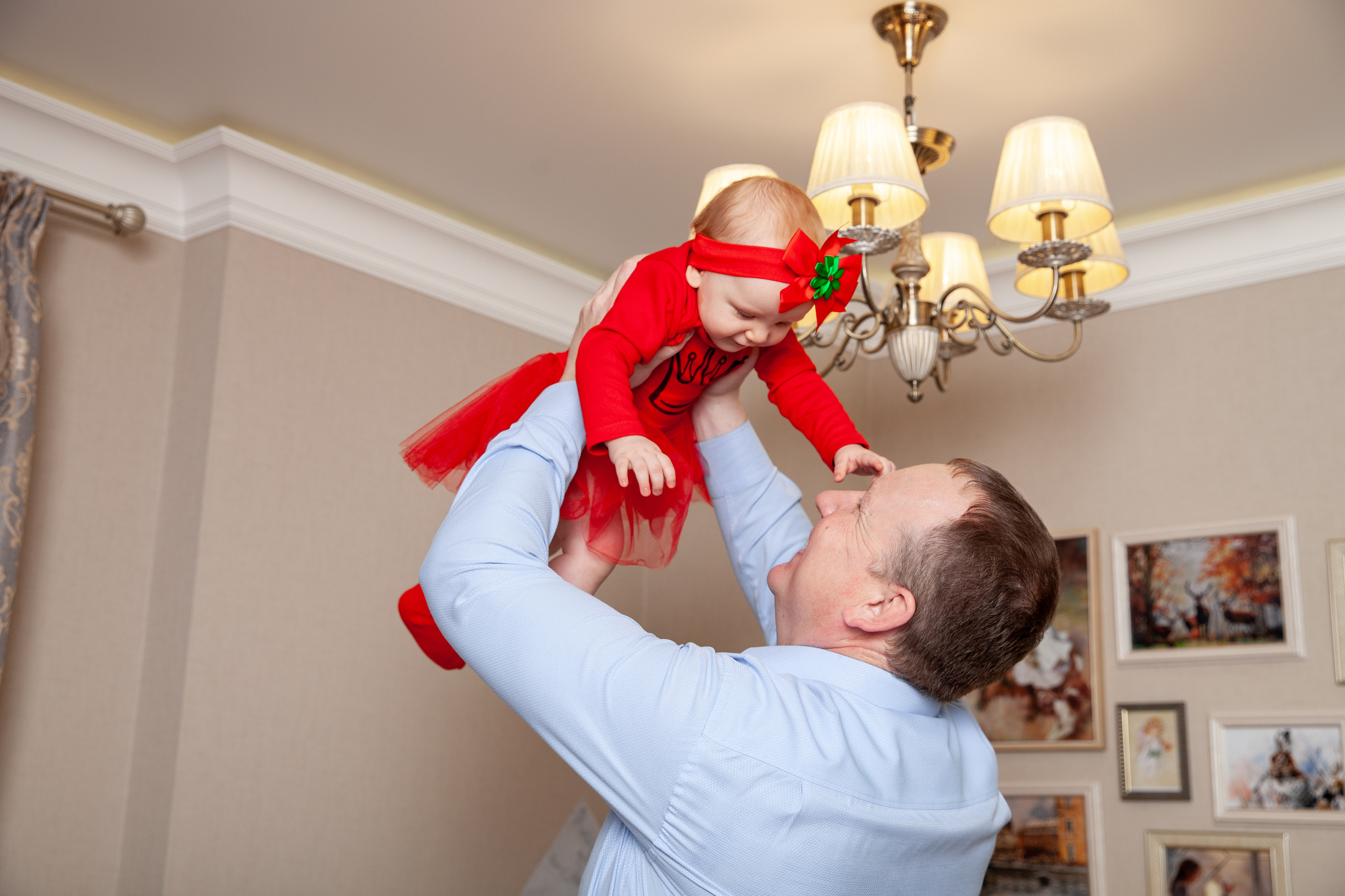 Новый год маленькой Ксюши и родителей. Фотограф в Железнодорожном и Балашихе