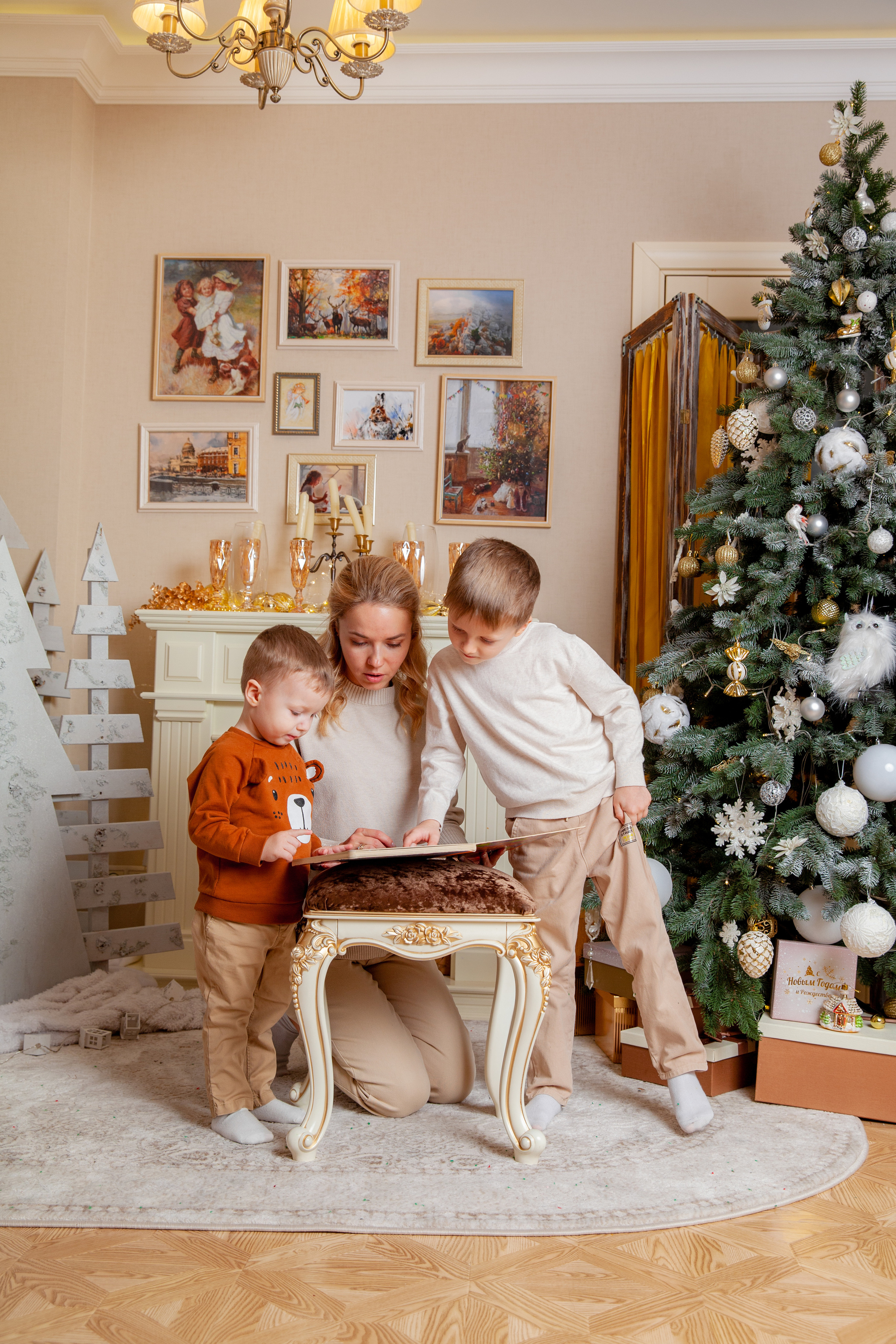 Новогодняя семейная фотосессия. Фотограф в Железнодорожном и Балашихе