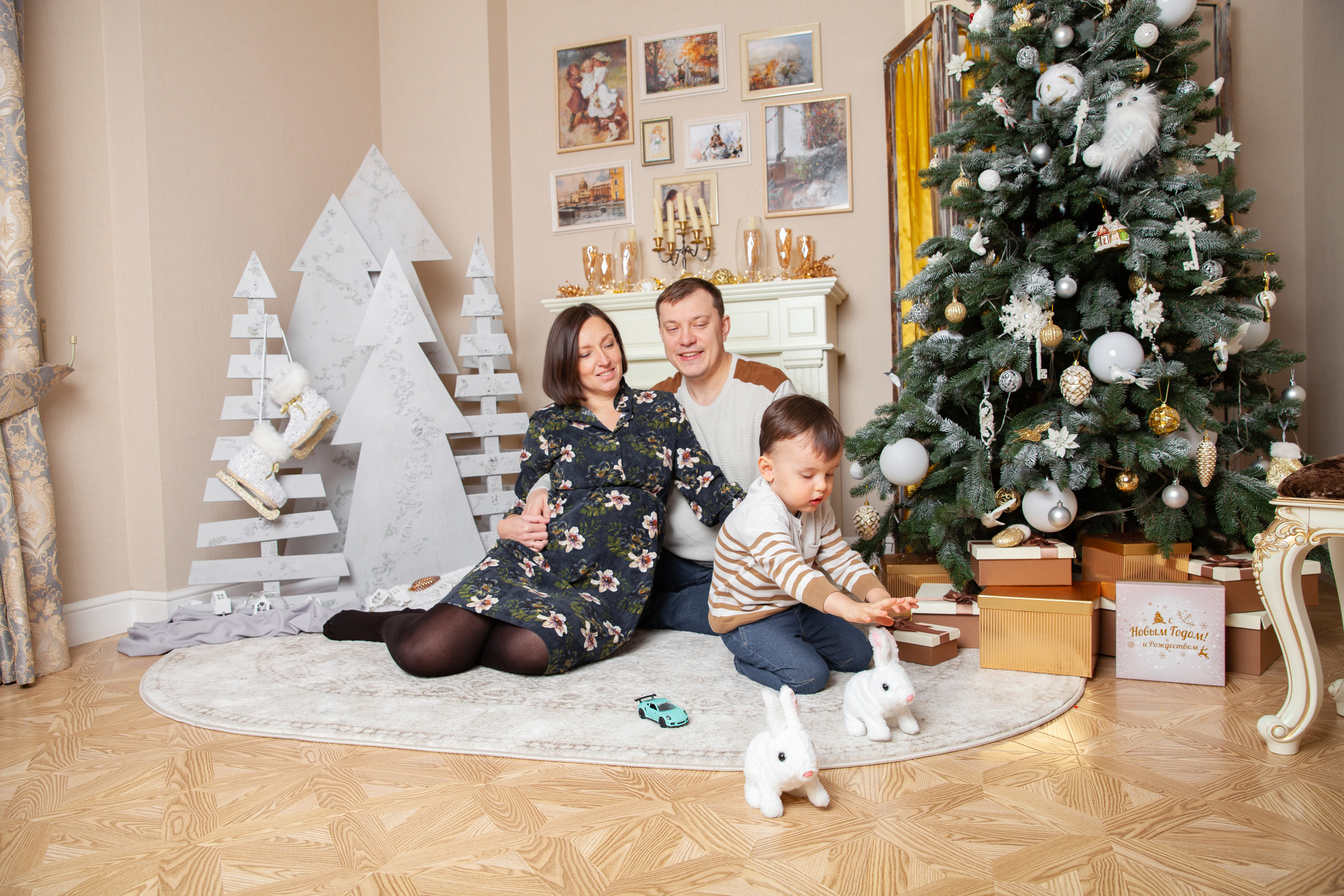 Новогодняя фотосессия беременности для Светланы. Фотограф в Железнодорожном и Балашихе