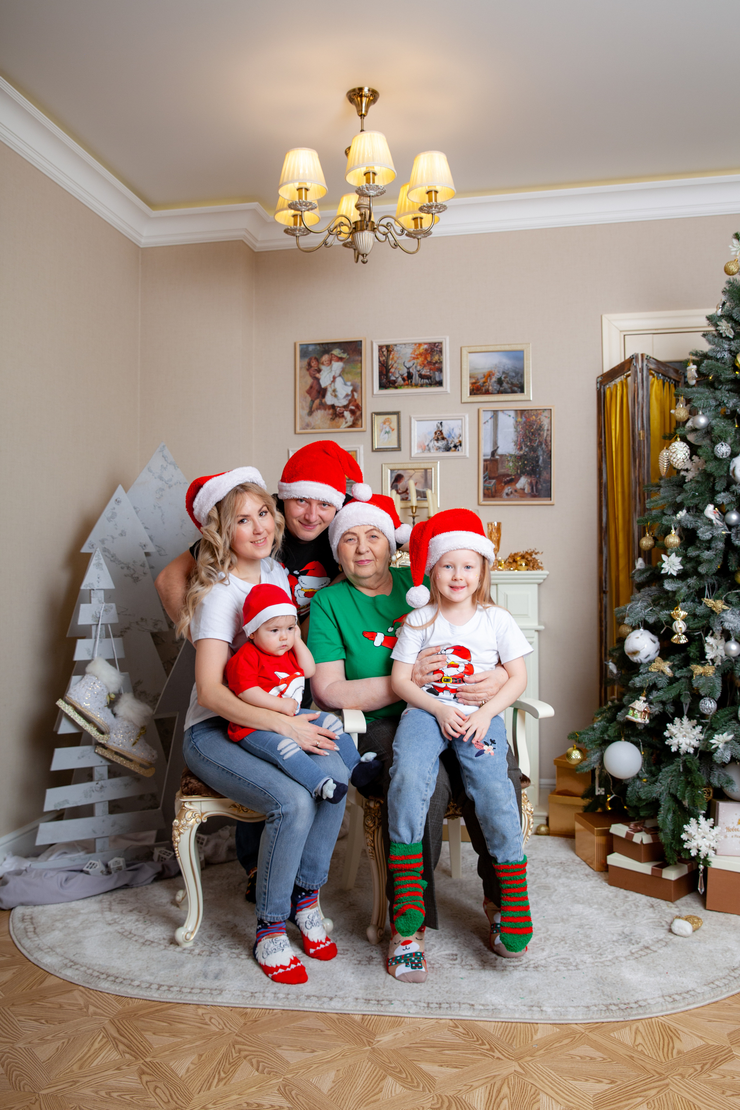 Надя, Макс, Аня, Настя, бабушка и Лаки. Фотограф в Железнодорожном и Балашихе