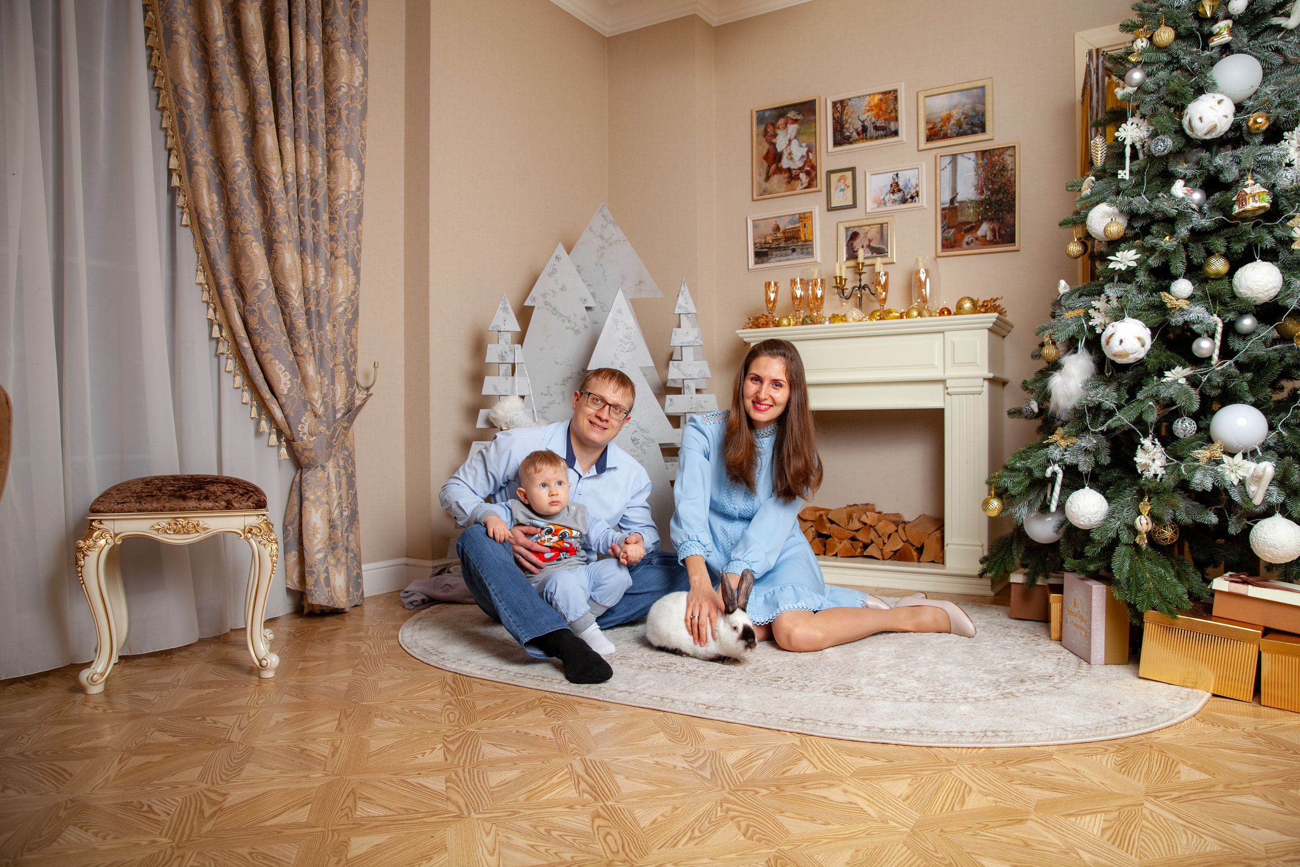 Новогодняя фотосессия для Виталия, Яны и Дани. Фотограф в Железнодорожном и Балашихе