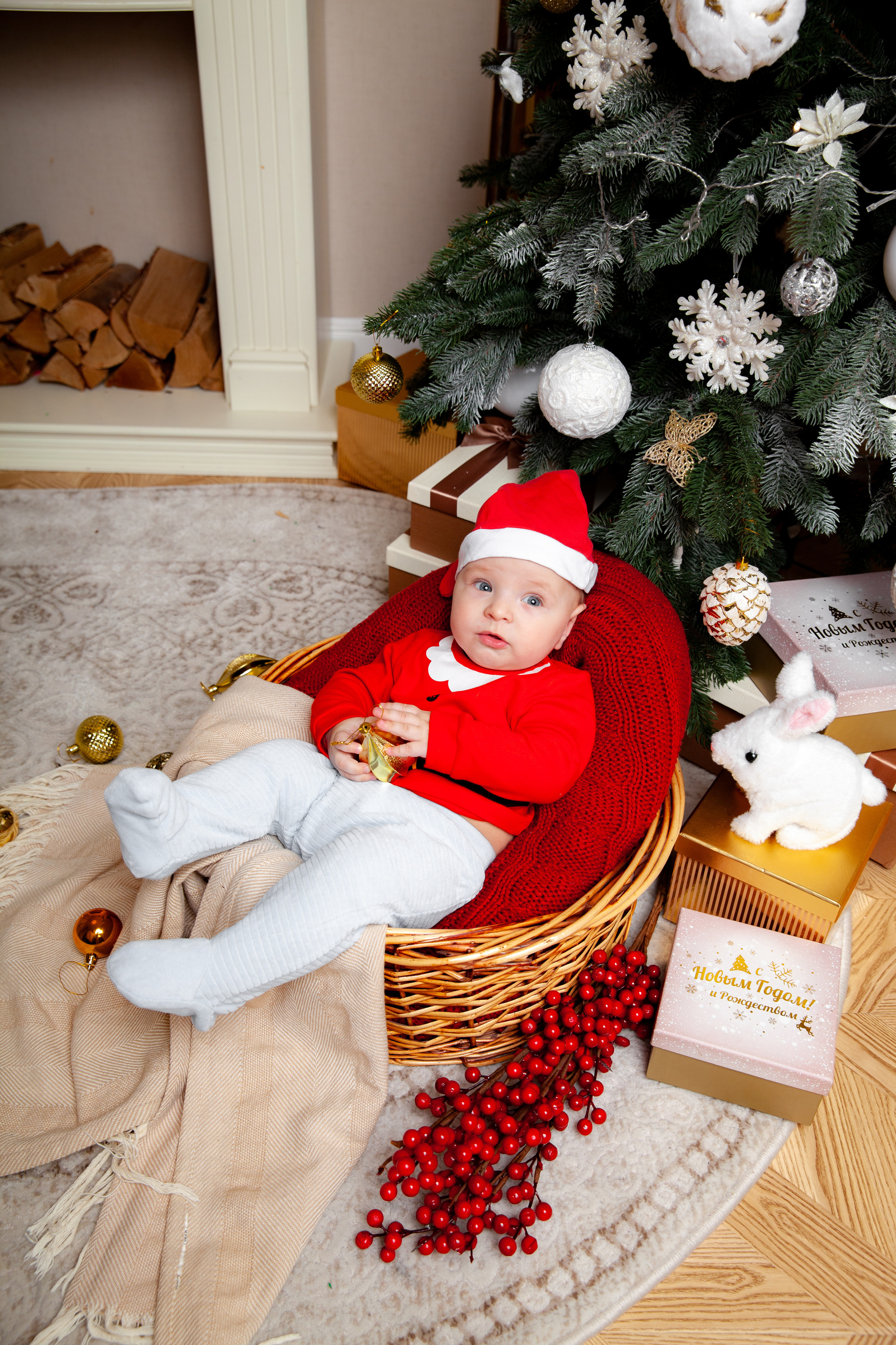 Новогодняя фотосессия для Оли и семьи. Фотограф в Железнодорожном и Балашихе