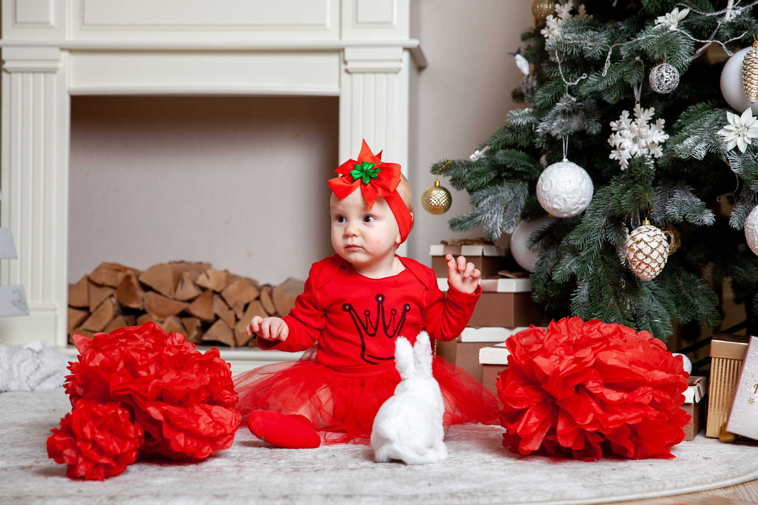Новый год маленькой Ксюши и родителей. Фотограф в Железнодорожном и Балашихе