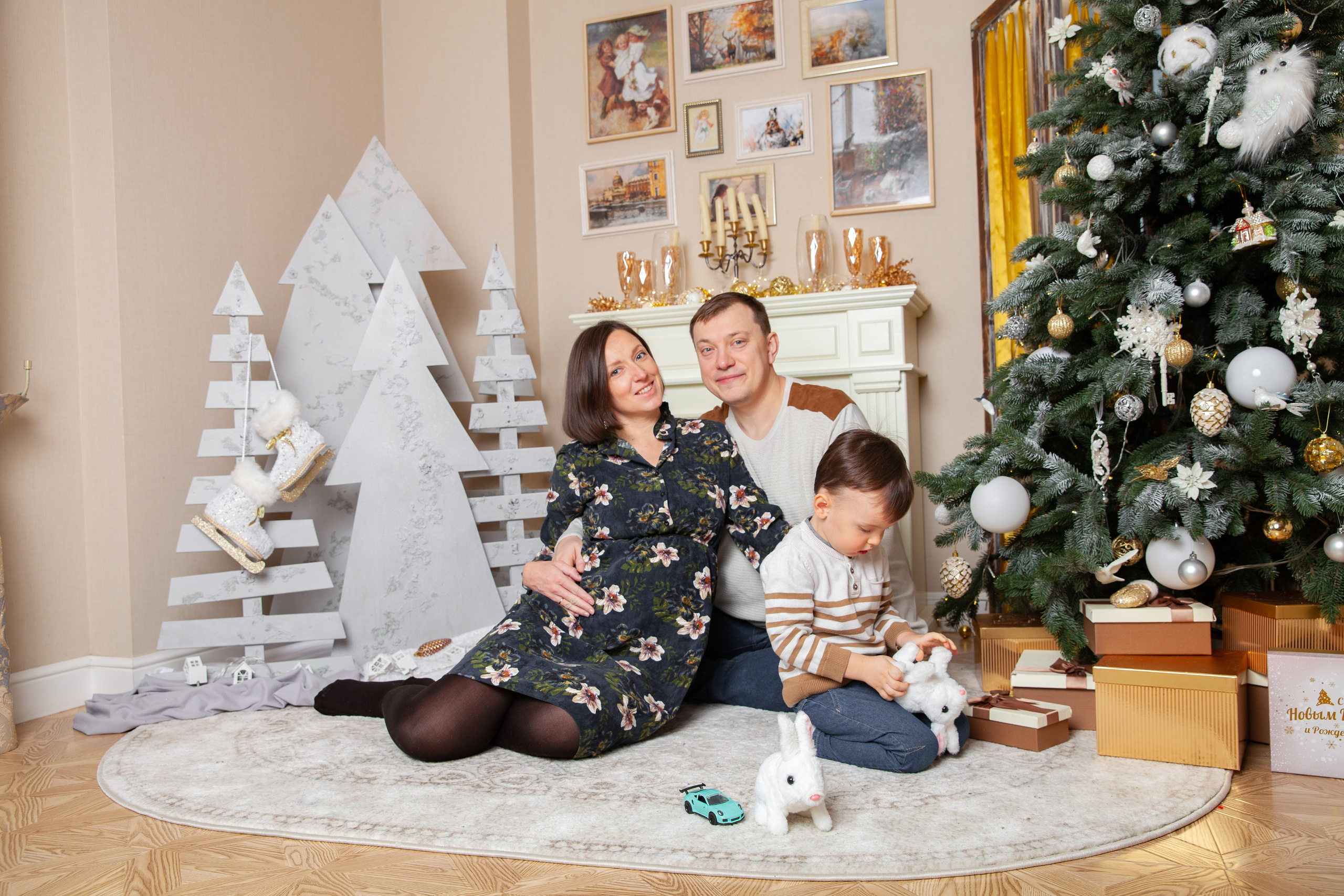Новогодняя фотосессия беременности для Светланы. Фотограф в Железнодорожном и Балашихе