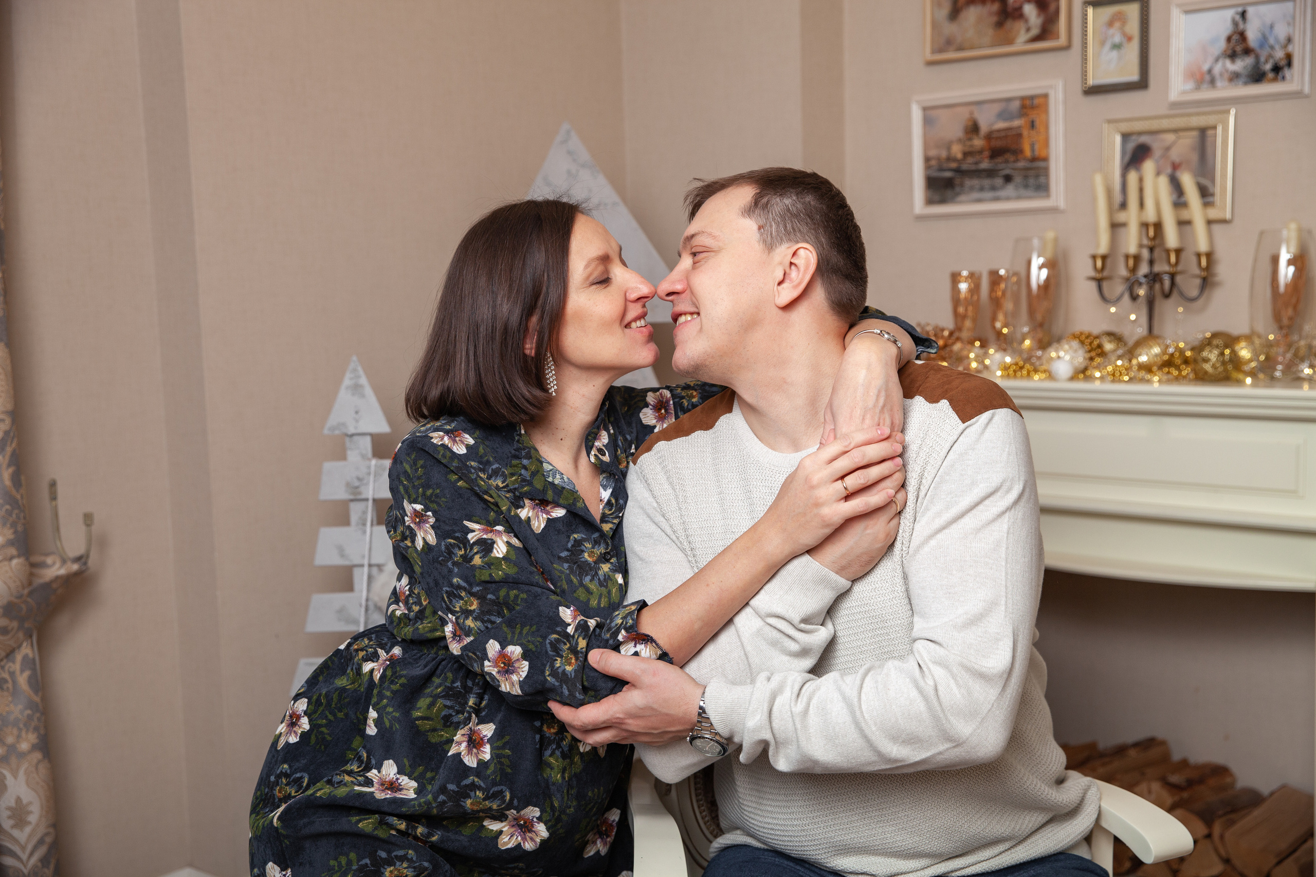 Новогодняя фотосессия беременности для Светланы. Фотограф в Железнодорожном и Балашихе