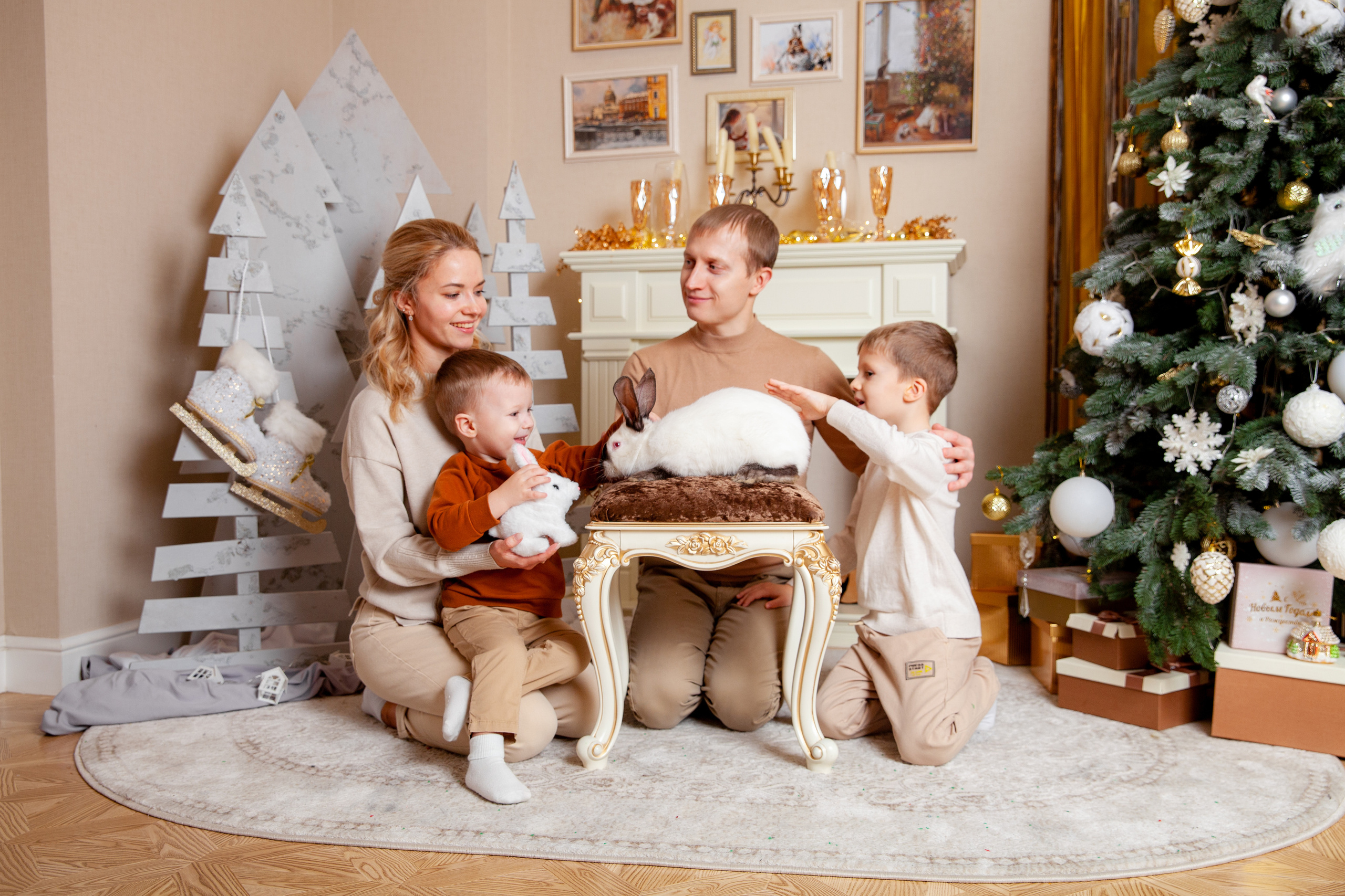 Новогодняя семейная фотосессия. Фотограф в Железнодорожном и Балашихе