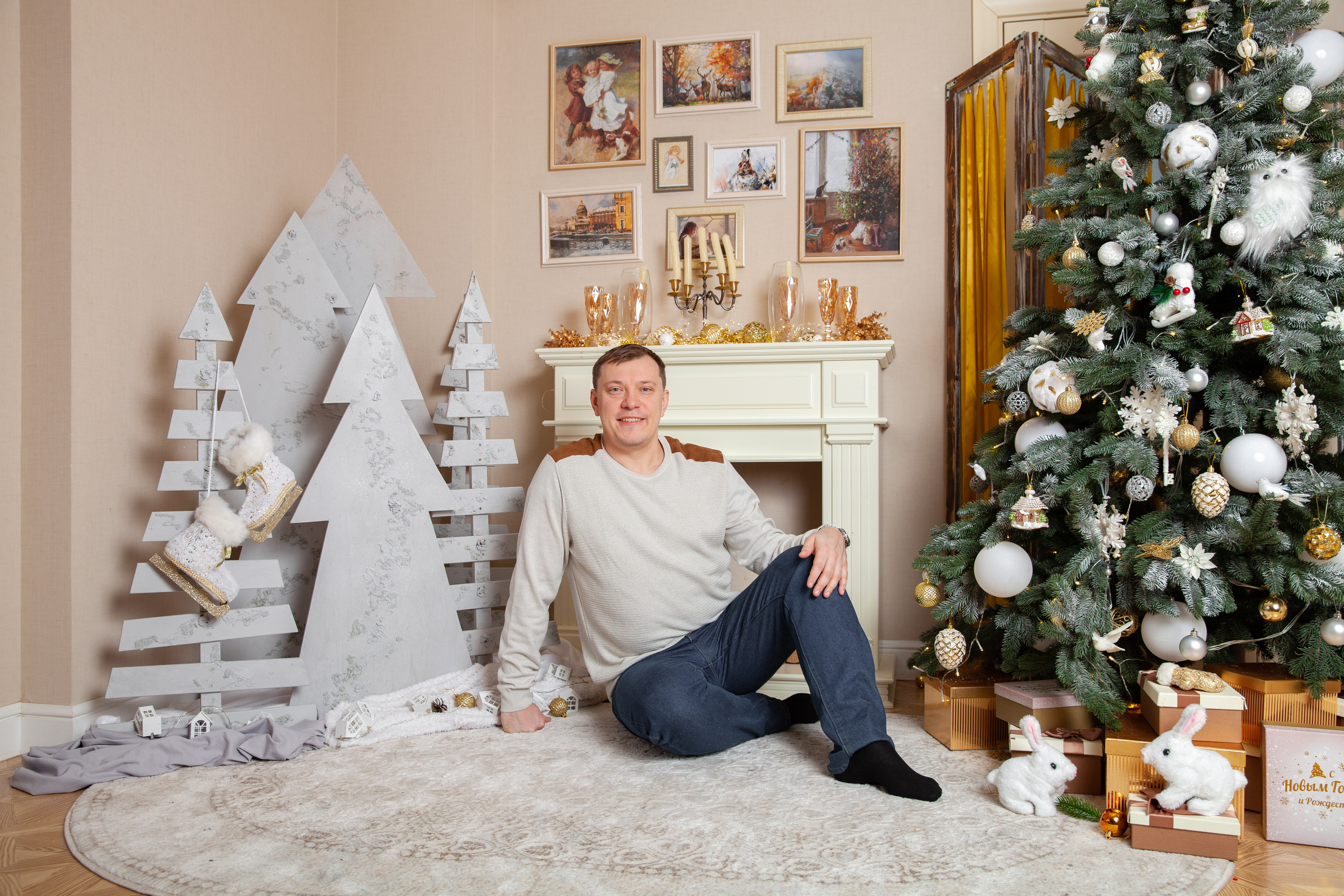 Новогодняя фотосессия беременности для Светланы. Фотограф в Железнодорожном и Балашихе