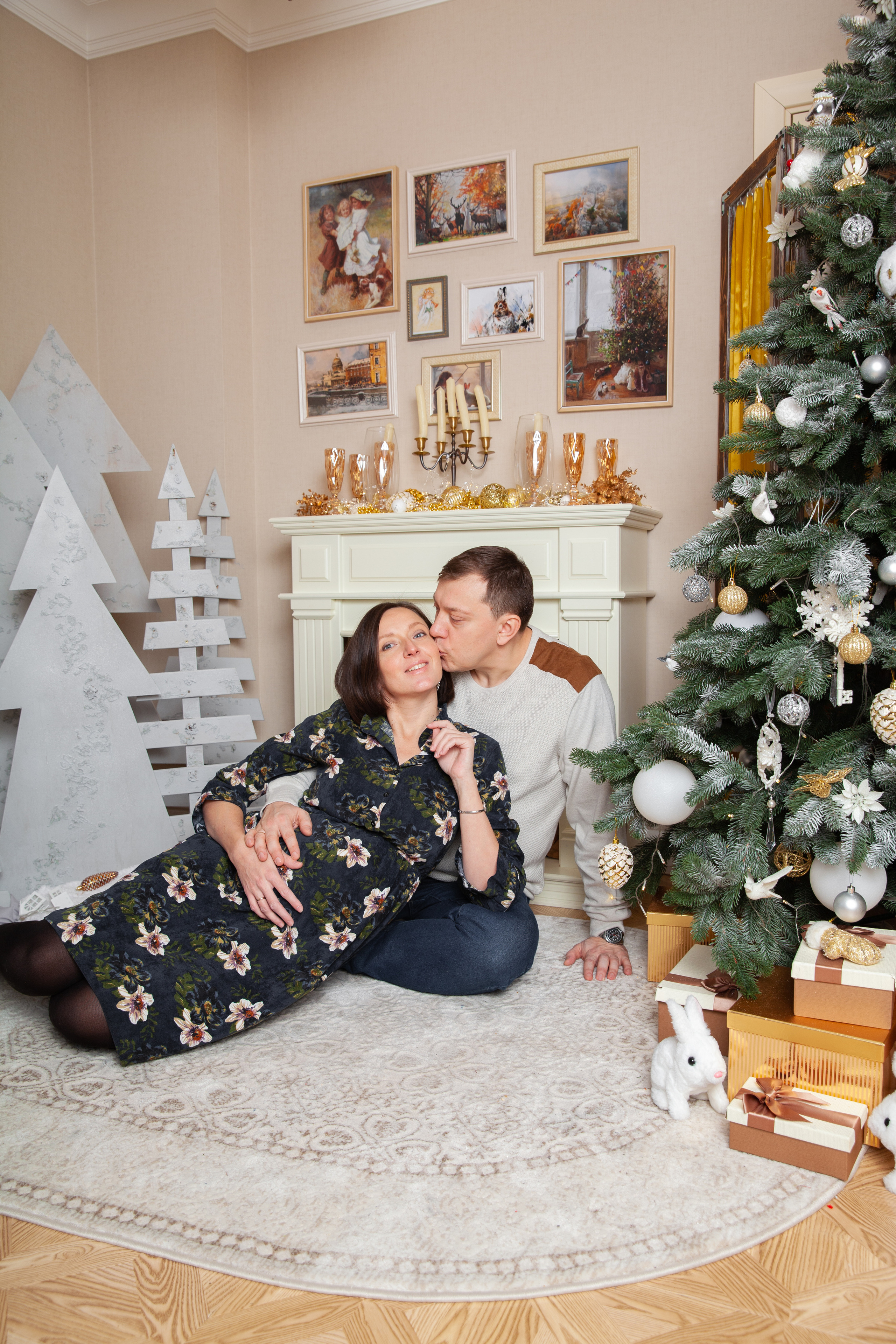 Новогодняя фотосессия беременности для Светланы. Фотограф в Железнодорожном и Балашихе