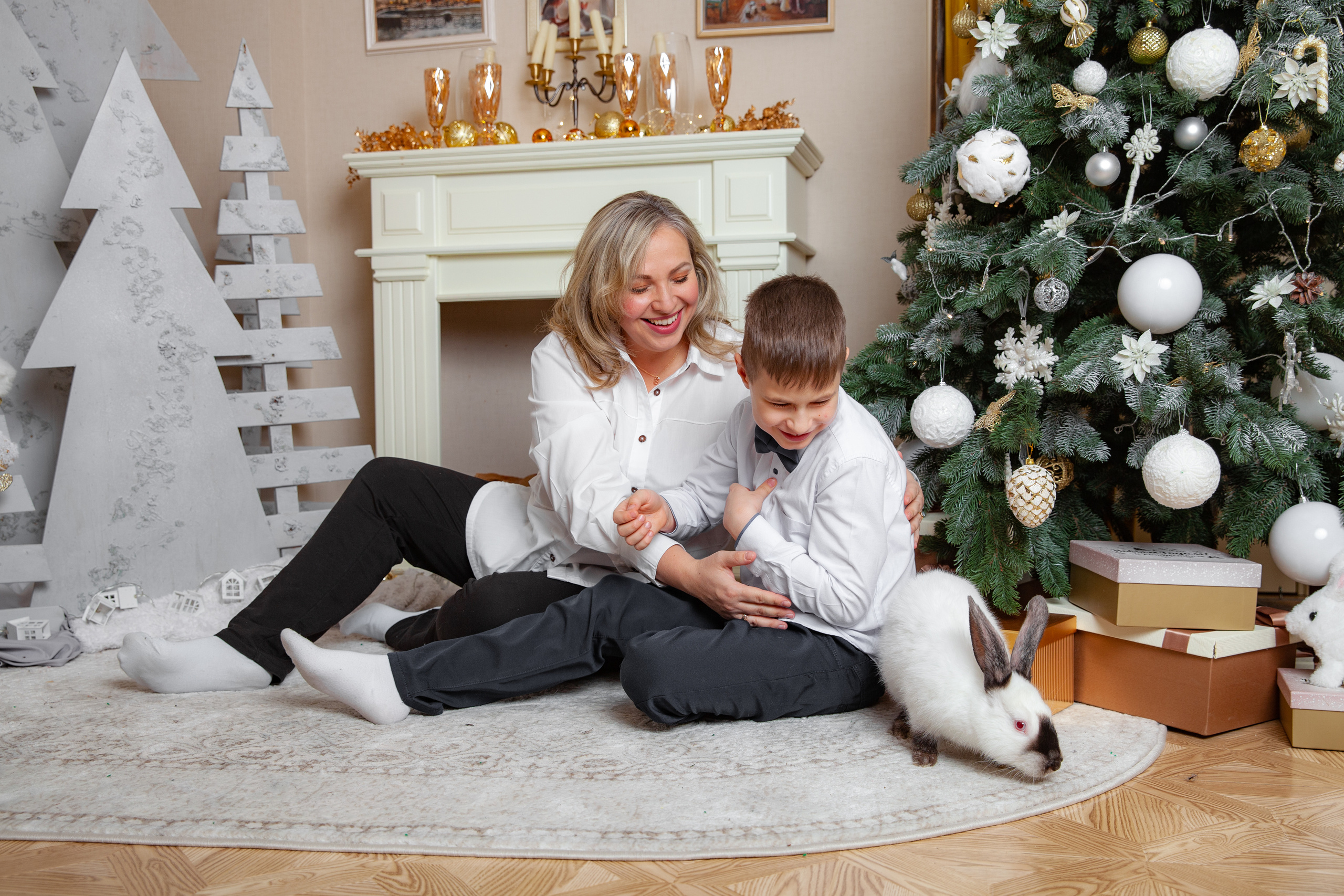 Новогодняя фотосессия для Оли и семьи. Фотограф в Железнодорожном и Балашихе