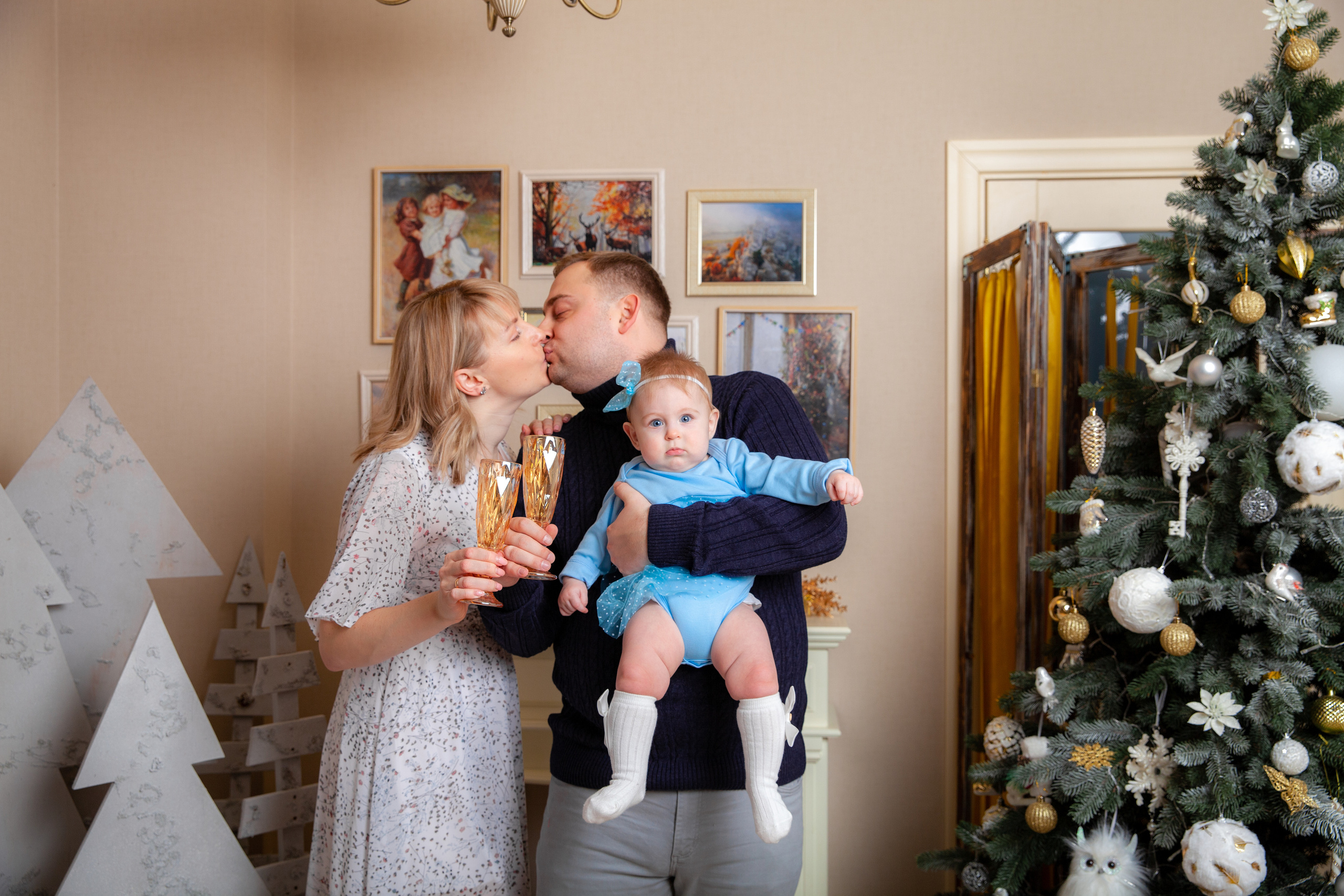 Настя, Никита и Верочка. Новогодняя фотосессия. Фотограф в Железнодорожном и Балашихе