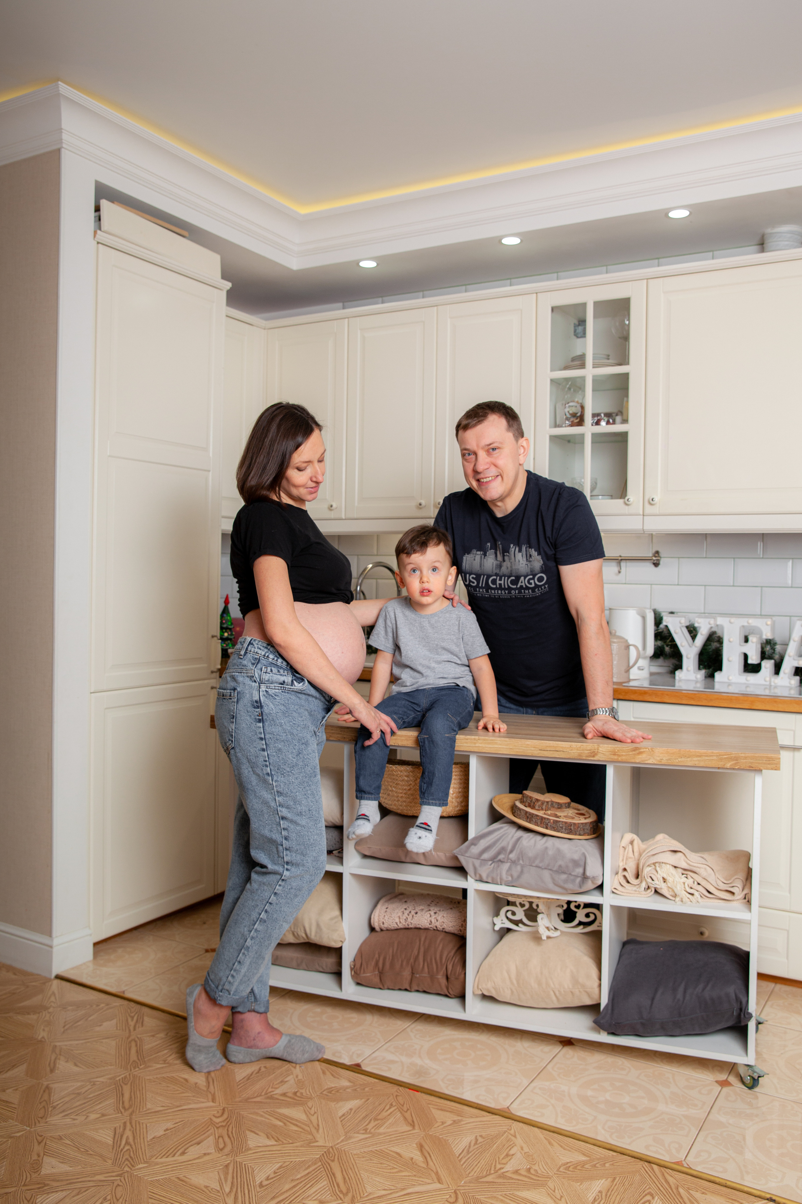 Новогодняя фотосессия беременности для Светланы. Фотограф в Железнодорожном и Балашихе