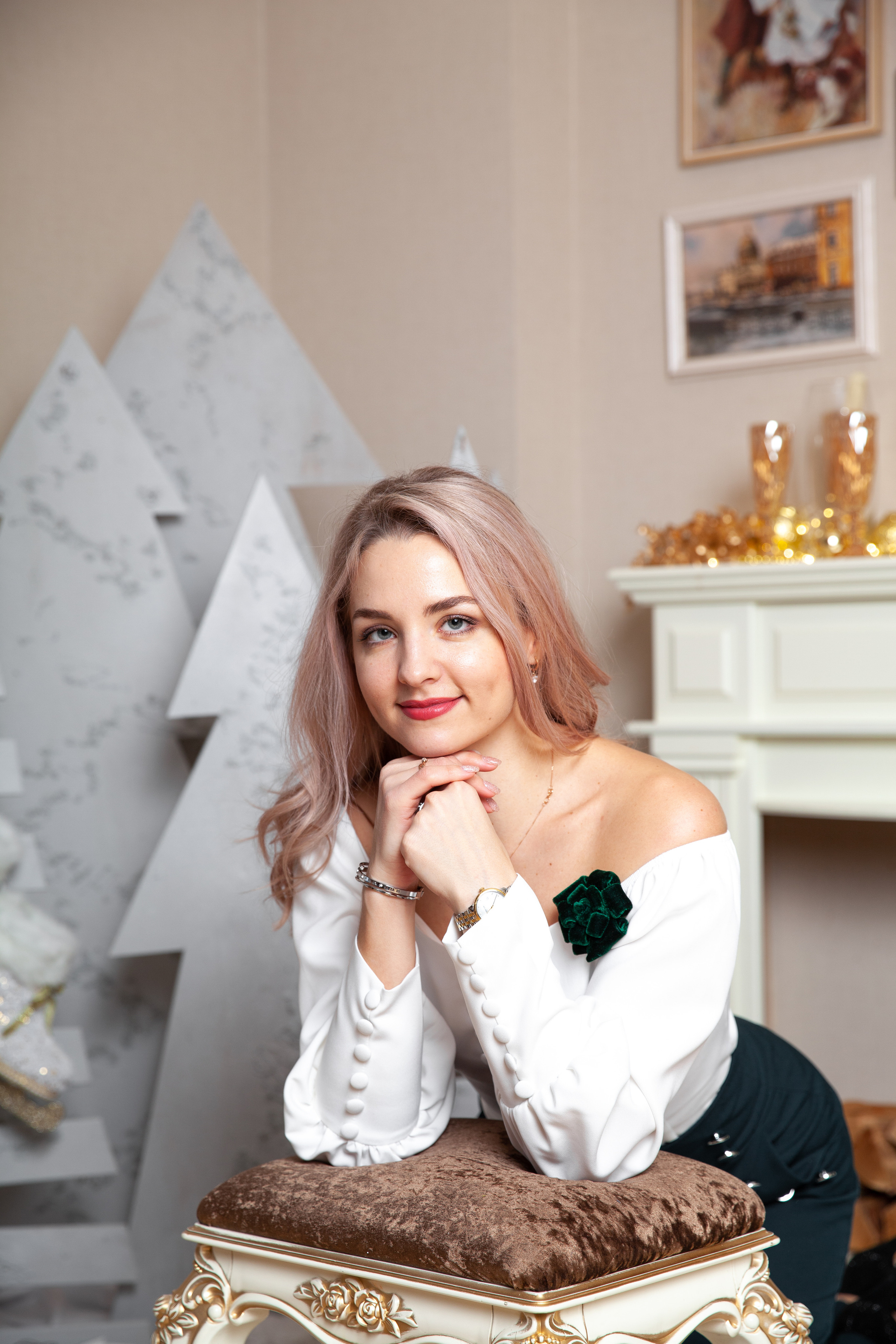 Мария с малышами. Новогодняя фотосессия. Фотограф в Железнодорожном и Балашихе