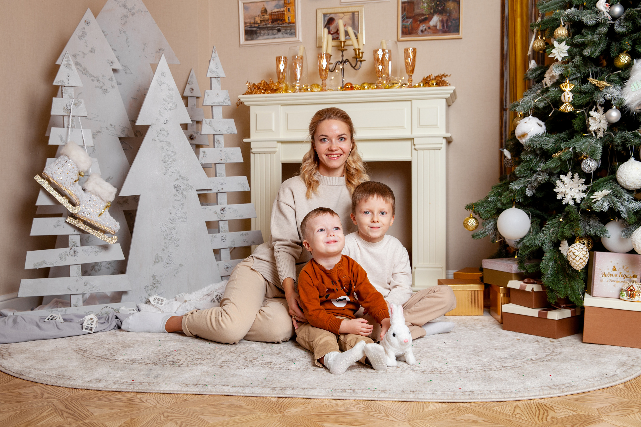 Новогодняя семейная фотосессия. Фотограф в Железнодорожном и Балашихе