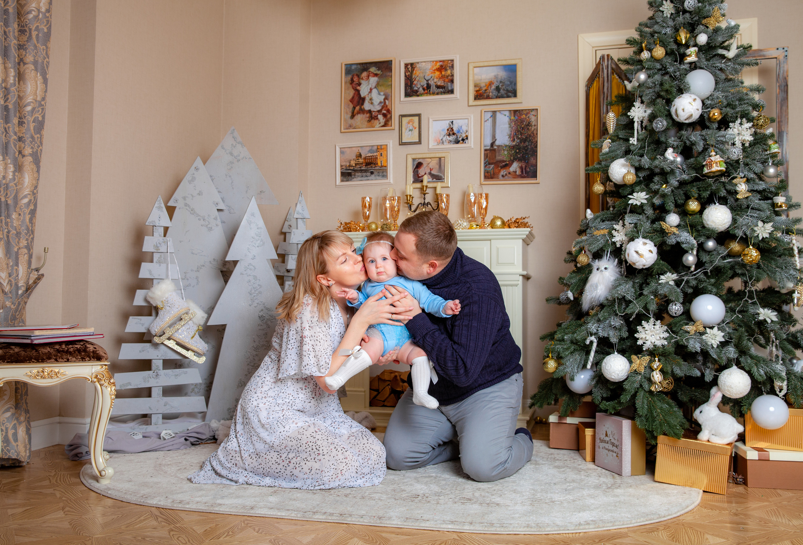 Настя, Никита и Верочка. Новогодняя фотосессия. Фотограф в Железнодорожном и Балашихе