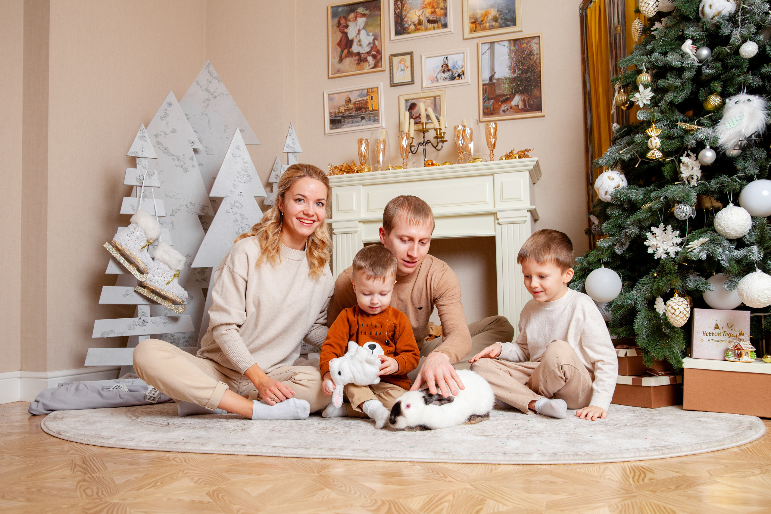 Новогодняя семейная фотосессия. Фотограф в Железнодорожном и Балашихе