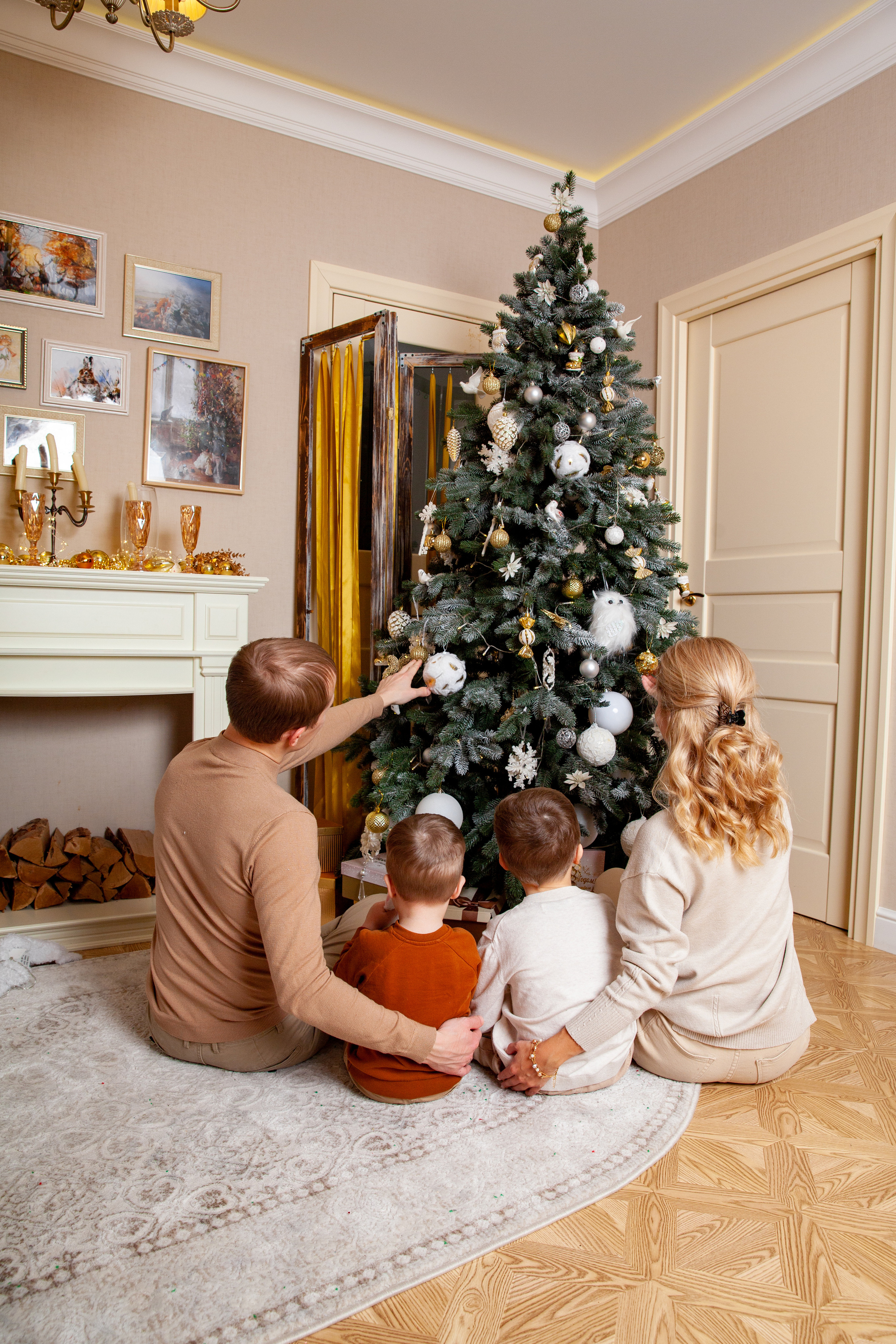 Новогодняя семейная фотосессия. Фотограф в Железнодорожном и Балашихе