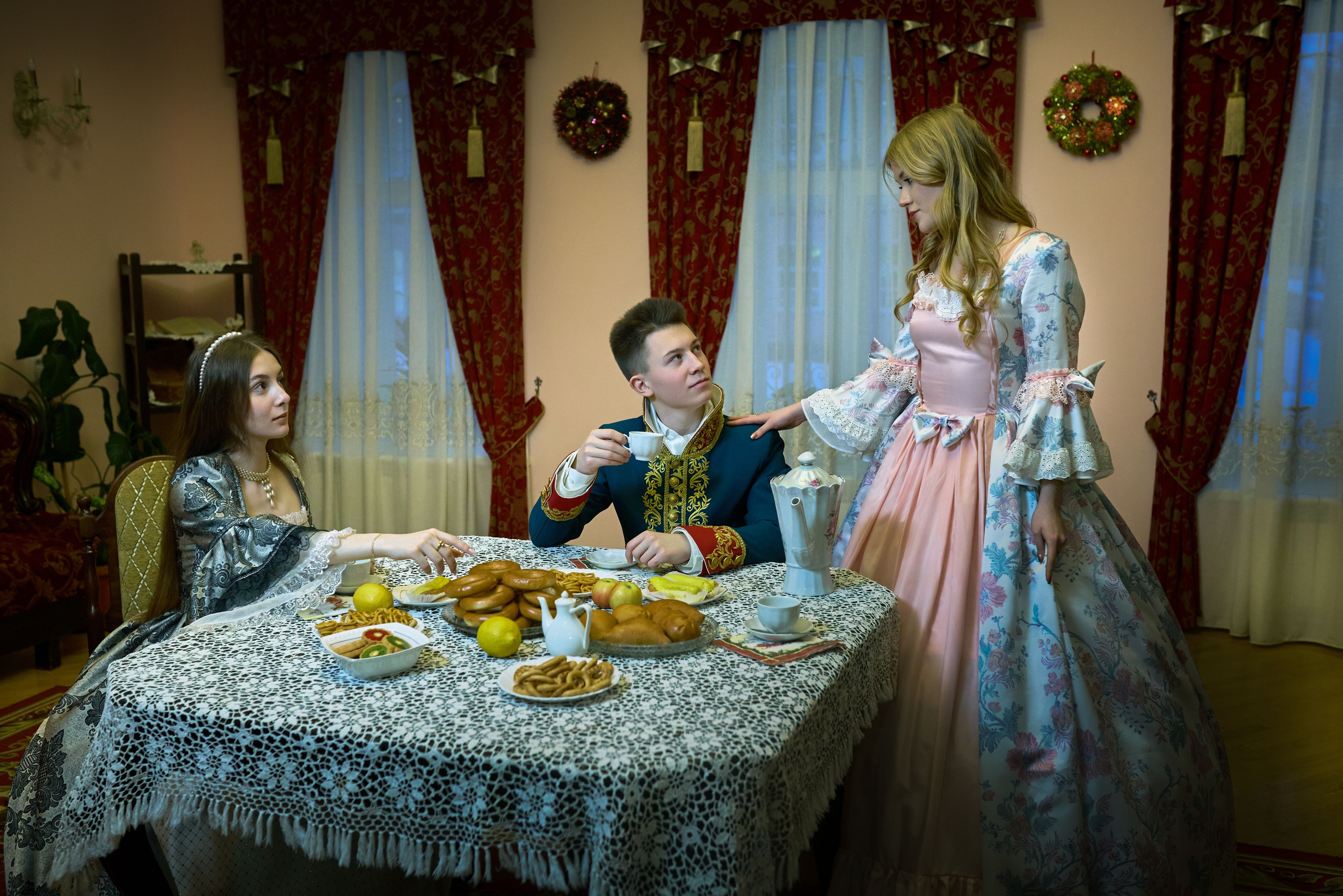 купеческая, тематическая фотосессия чебоксары винтажное платье камзол