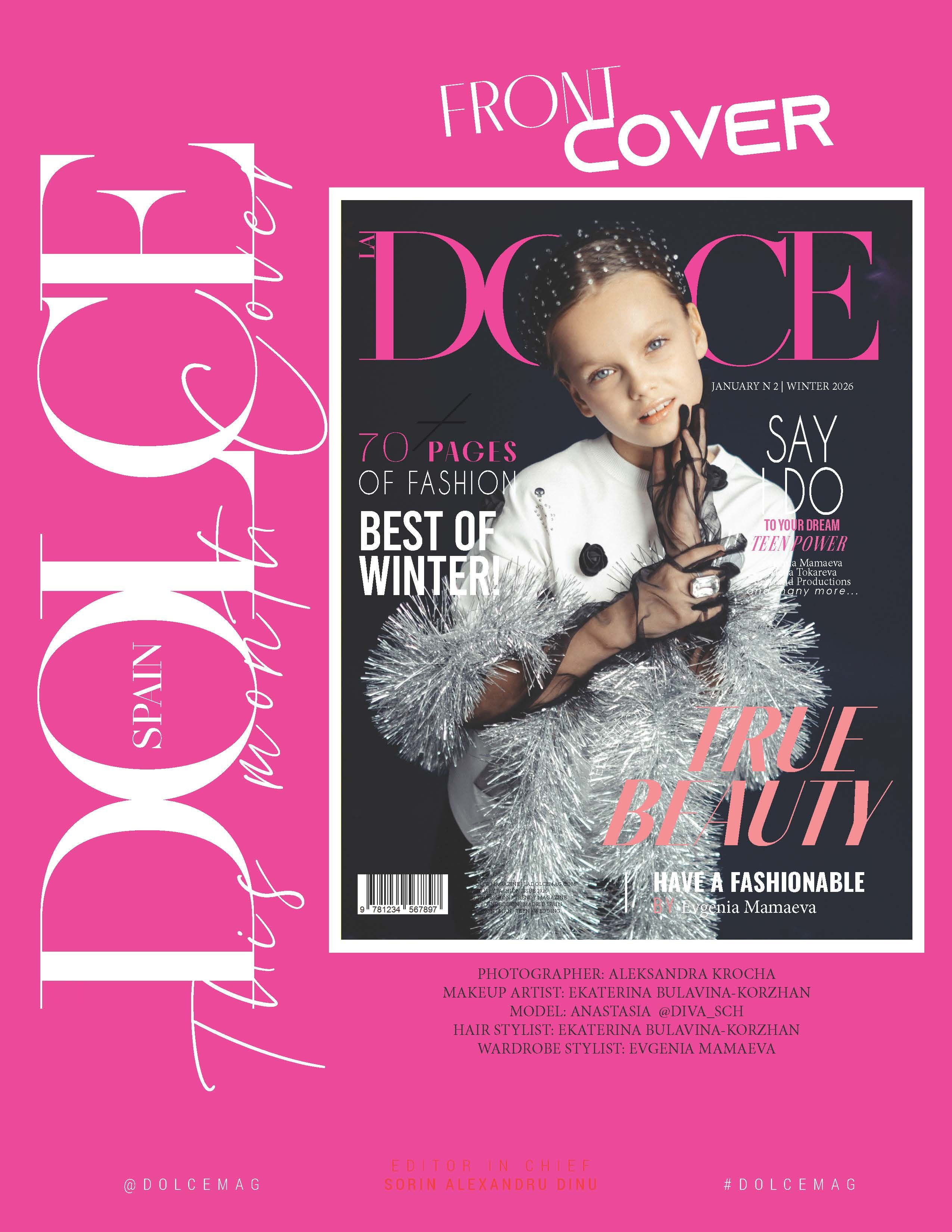 Обложка Dolce Winter Jan 26. Съёмки для брендов в Крыму / Стилист / Продюсер / Женя Мамай