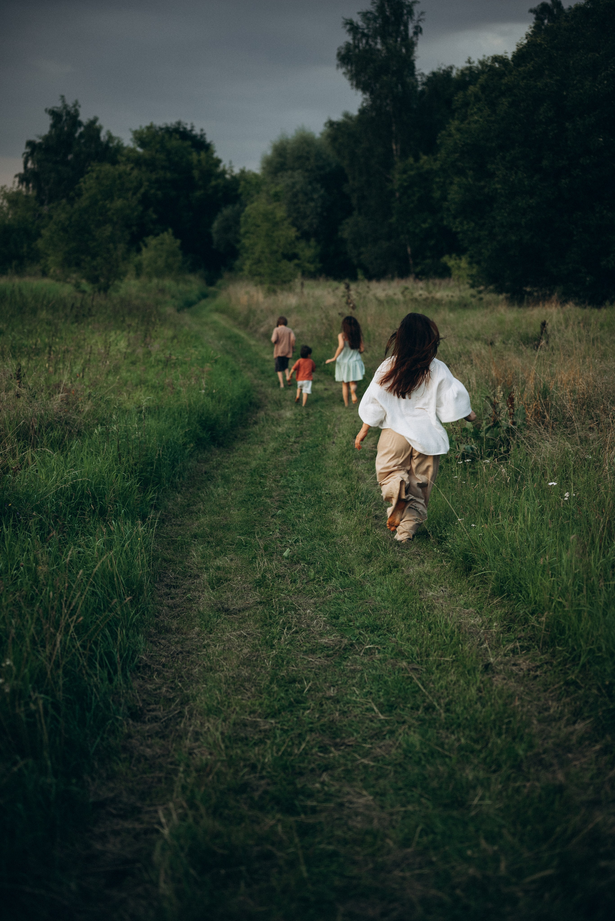 Игры на закате. Семейный фотограф в Москве Дарья Пузикова