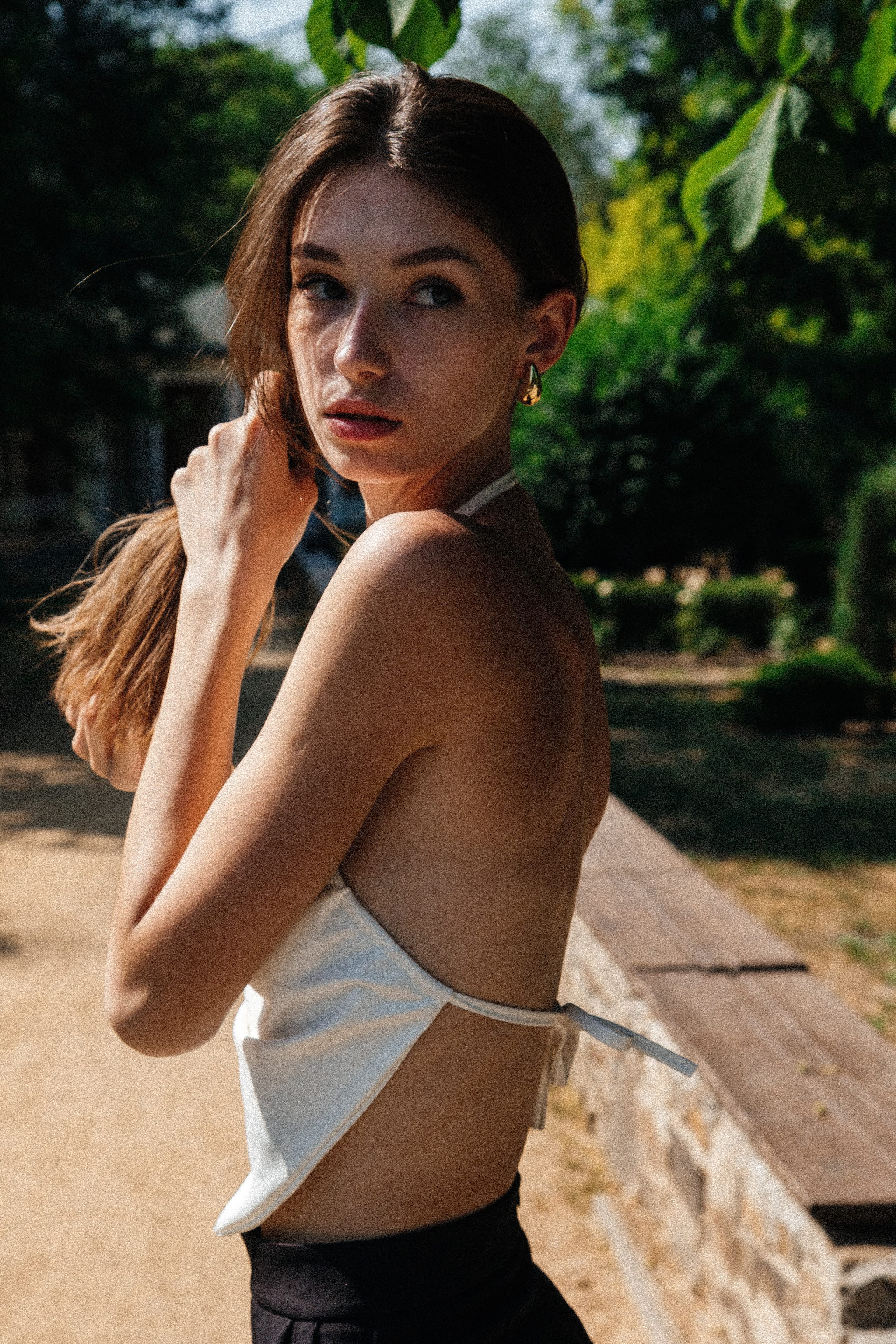 Лера в парке Горького. Фотограф Александр Бигари