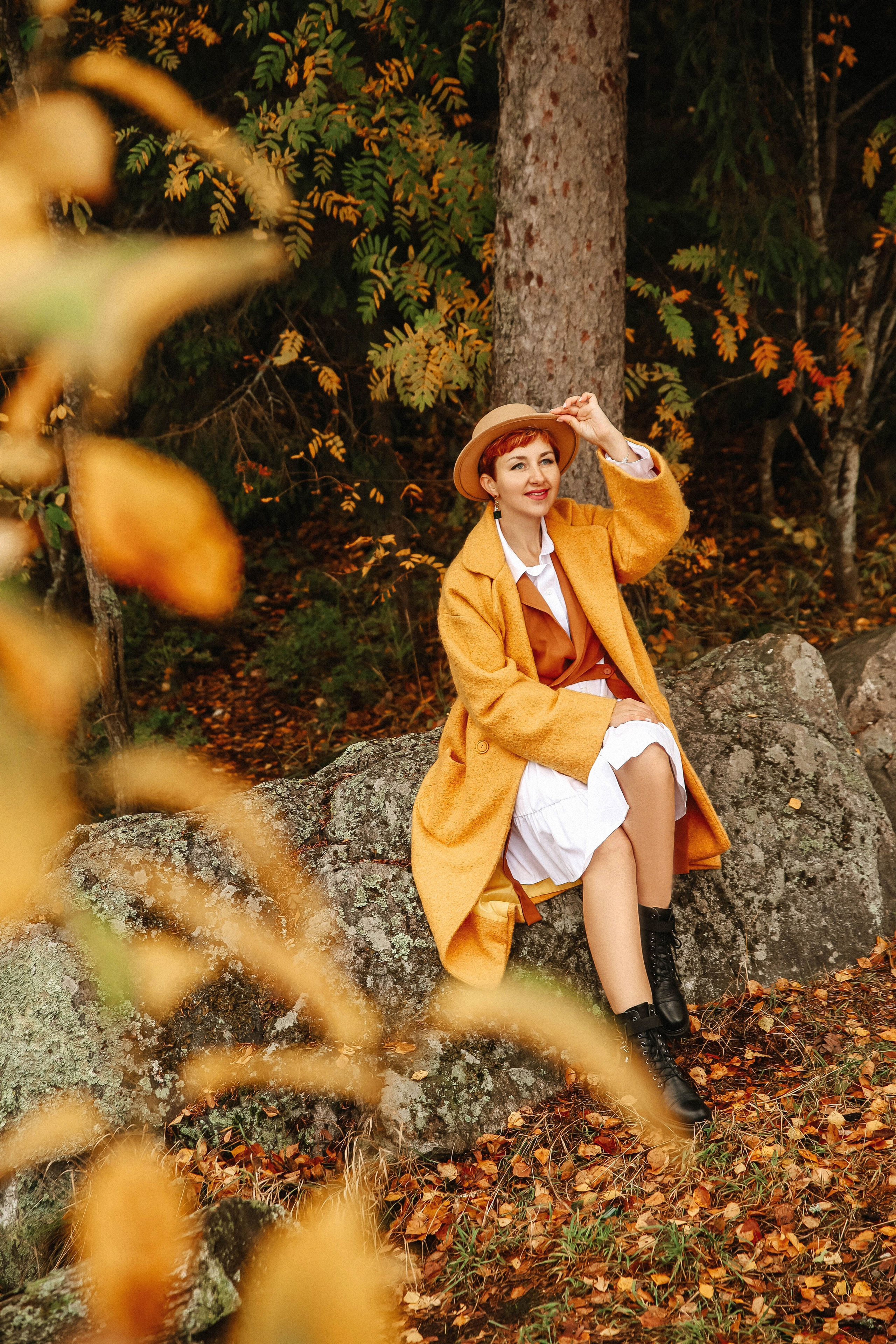 Женская осенняя фотосессия в Москве. Свадебный и семейный фотограф в Москве