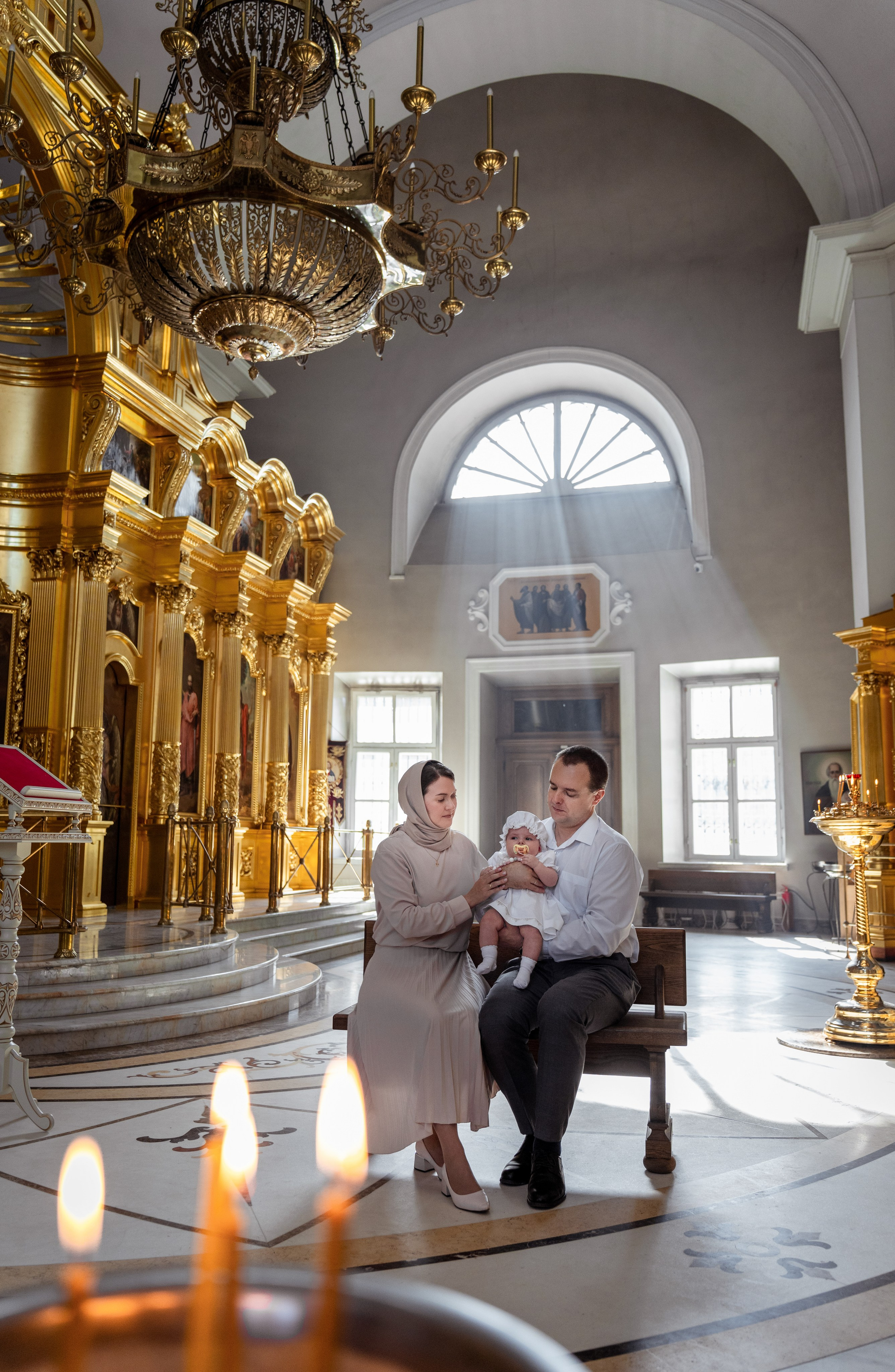 Таинство Крещения (постановочная съемка). Moscow_CPC