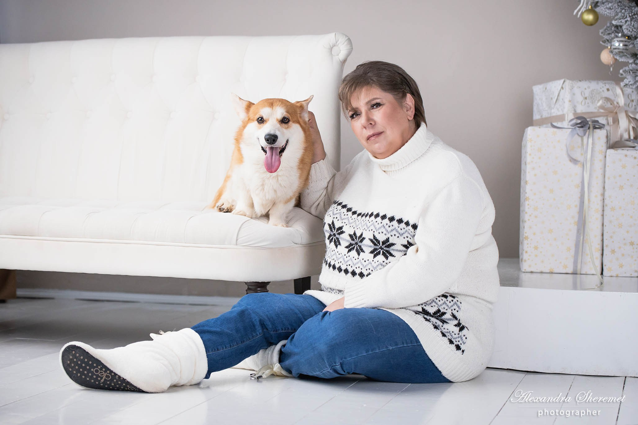 Лена & корги. Фотограф-анималист Александра Шеремет