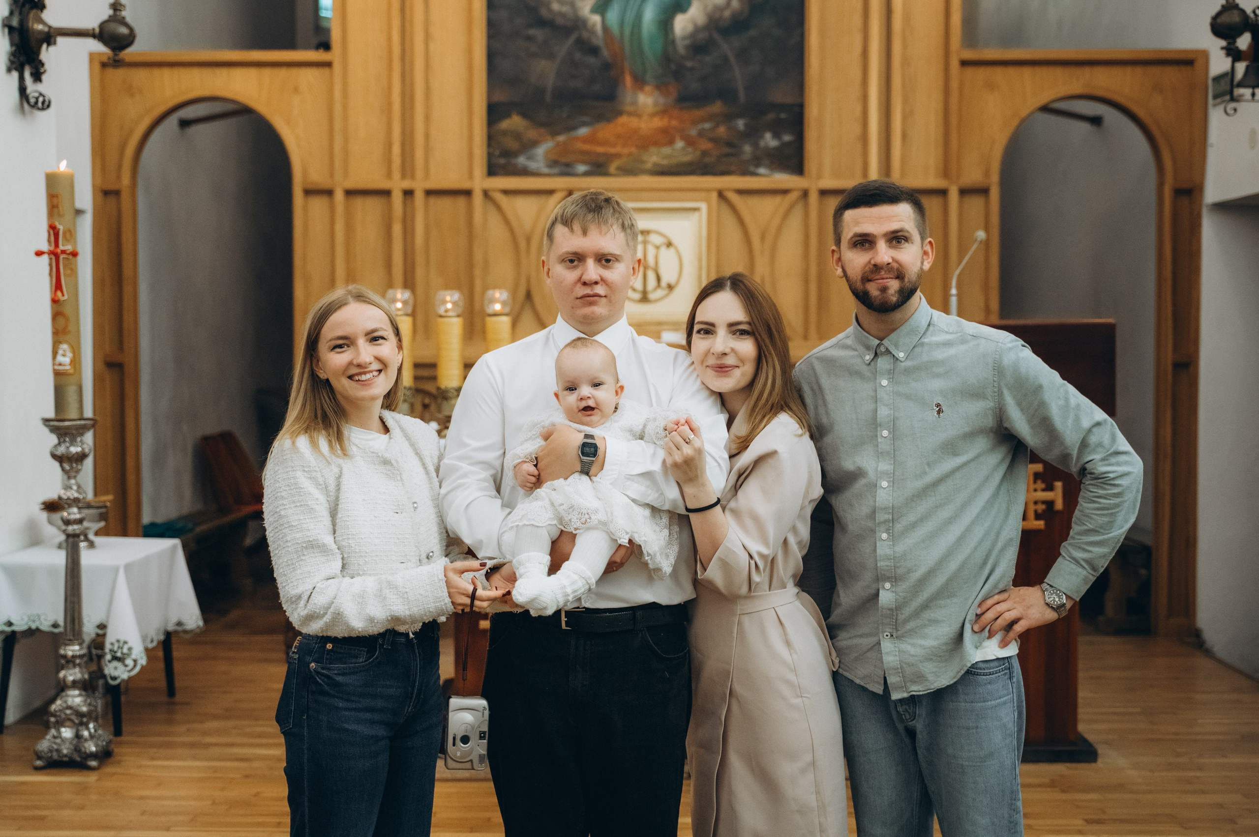 Крещение Эмили (Золотогорский костёл Пресвятой Троицы). Семейный фотограф в Минске Дарья Дреко