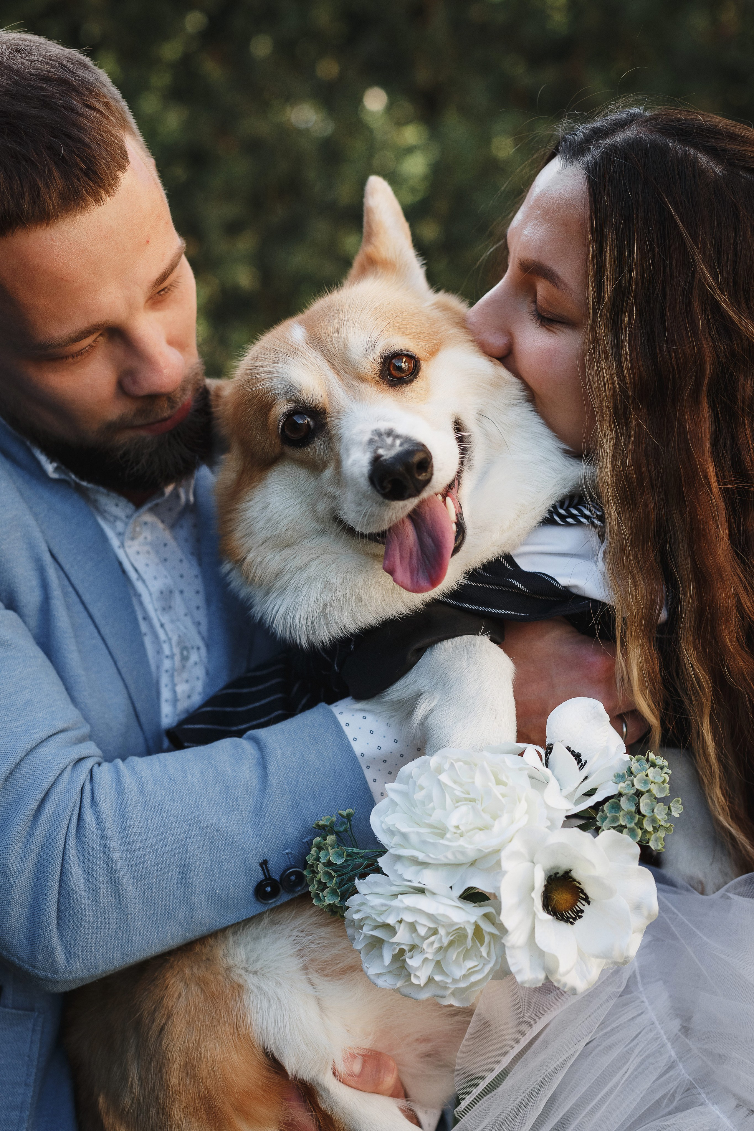 Фотосессия в Таганроге: Денис и Маша с их очаровательной собакой. Свадебный и семейный фотограф в Таганроге Бакарюк Антон