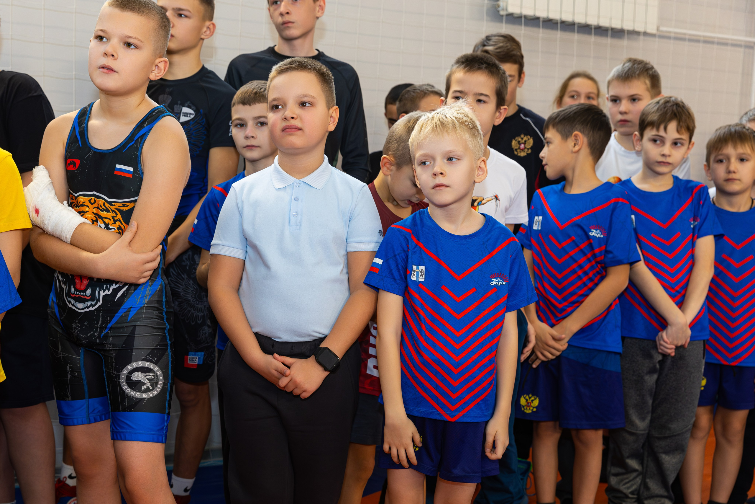 Открытия спортивного зала по вольной борьбе. В школе № 221. Фотограф Александр Поздняков  Новосибирск