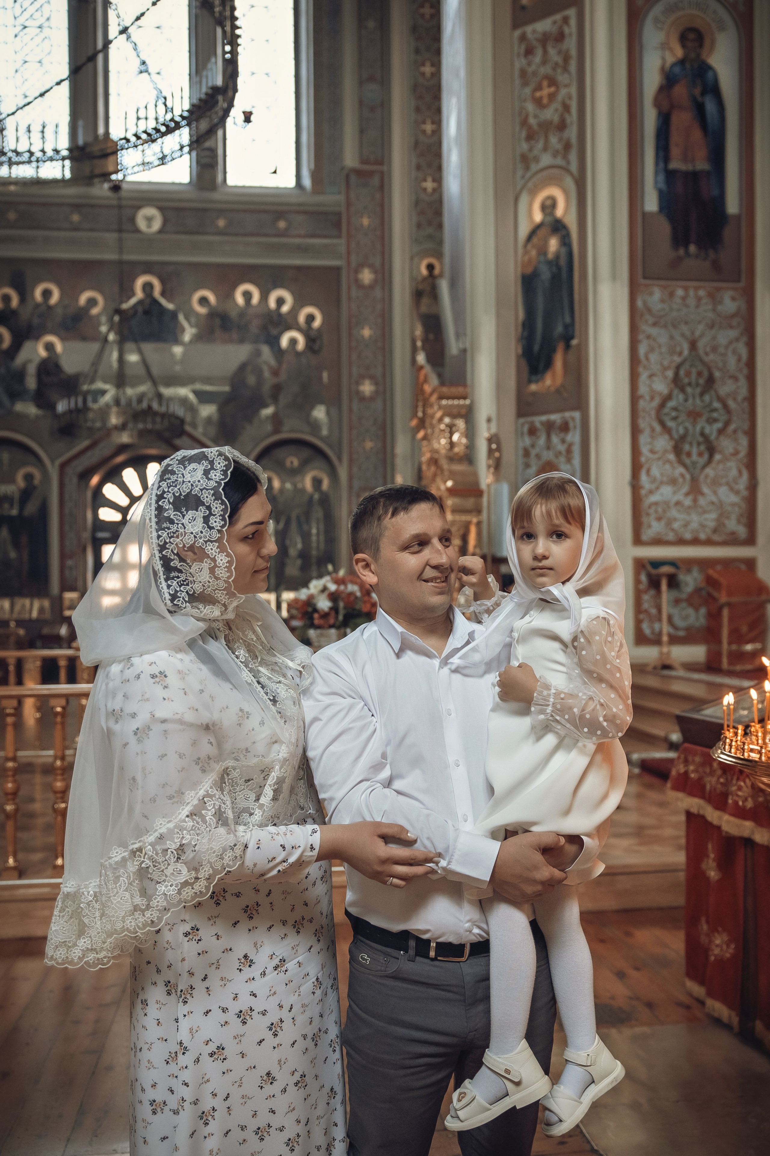 Таинство Крещения Дарины. Свято-Екатерининский собор г. Краснодар. Фотограф на Крещение и Венчание Краснодарский край — Гранкина Юлия