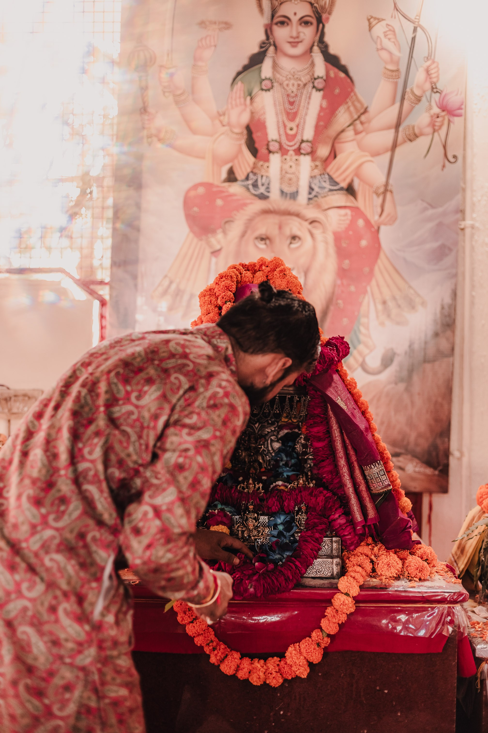 Lakshmi pooja in India. Mariam Bagdasaryan