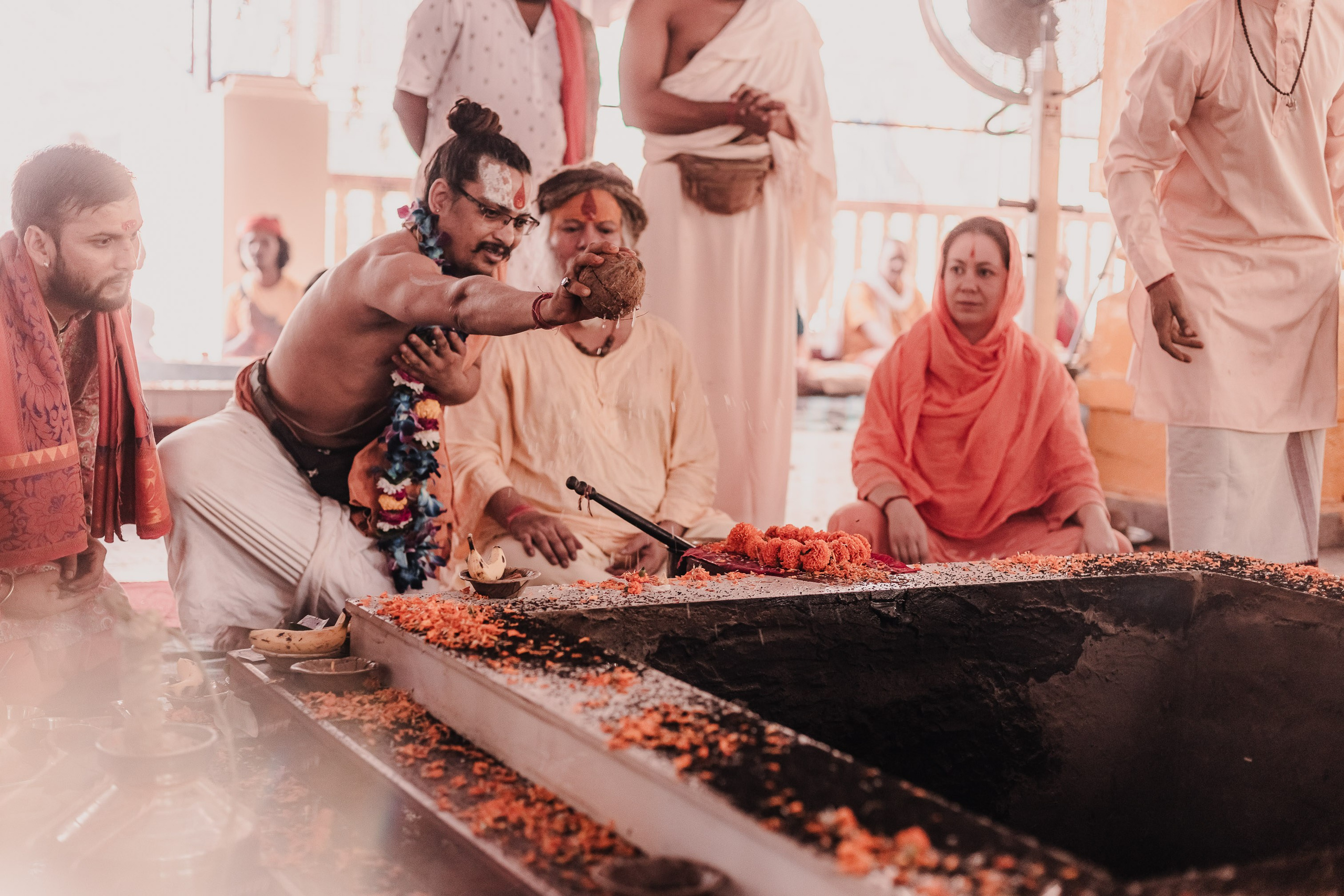 Navaratri yajna at Devraha Baba Ji ashram. Мариам Багдасарян