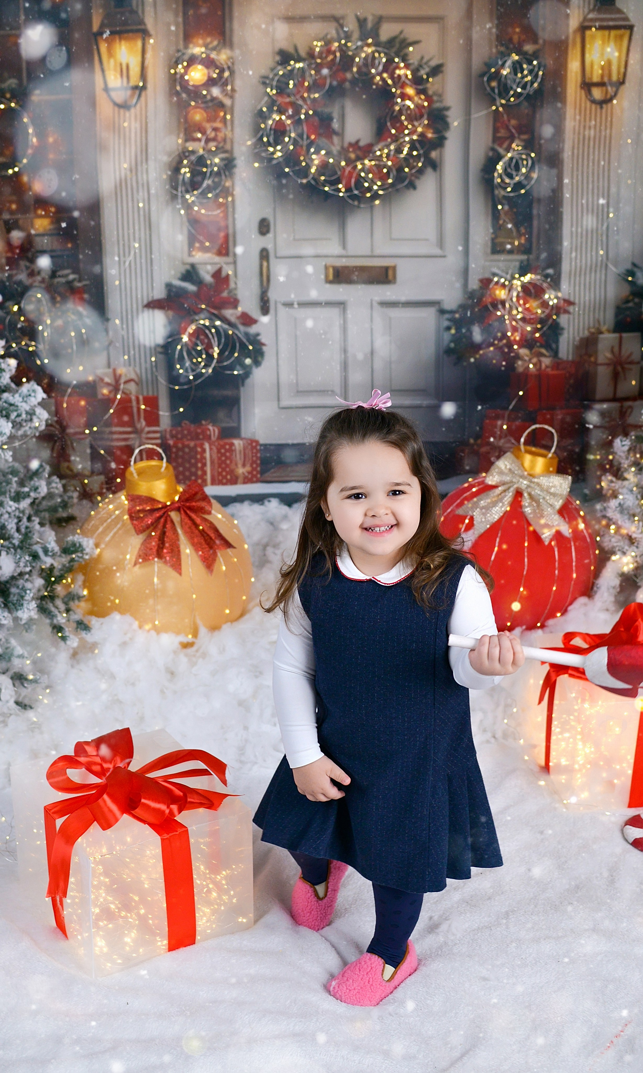 Новогодняя семейная фотосессия в Краснодаре 2023-2024. Фотограф новорожденных Краснодар Малышенко Надежда