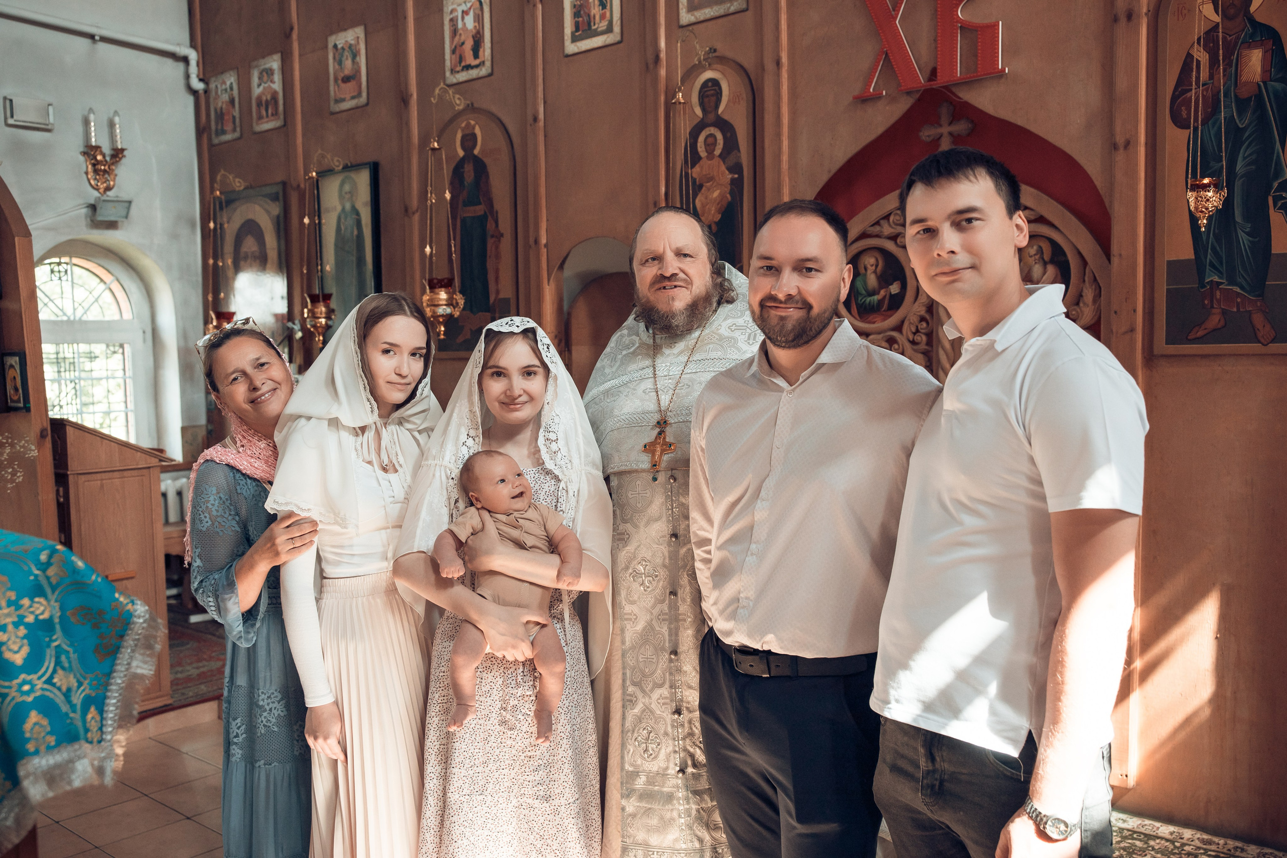 Таинство Крещения Анатолия. Церковь Троицы Живоначальной в Мурмино. Семейный фотограф в Рязани и Рязанской области