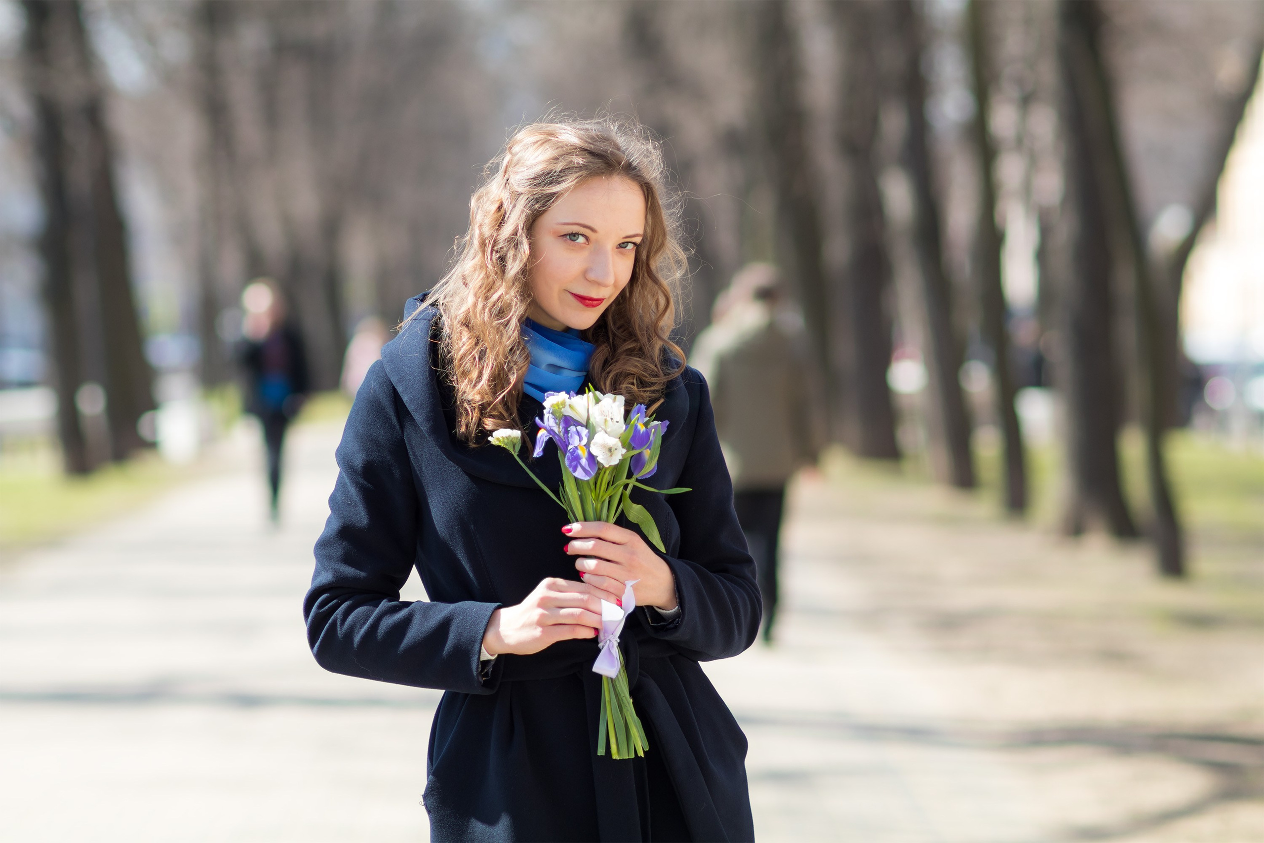 Лиза. Весна в пончо. Портретный фотограф в Санкт-Петербурге Александр Быстрицкий