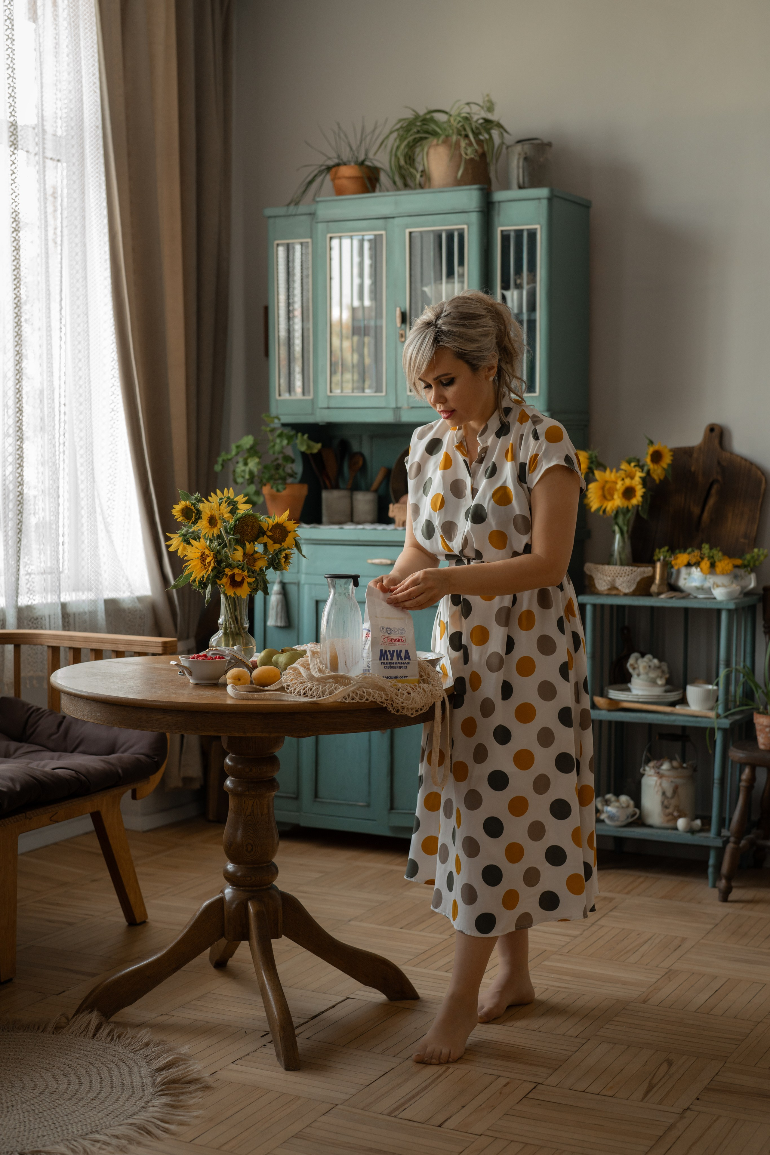 Наталья. Бигуди и вкусный пирог. Семейный и детский фотограф в Ростове-на-Дону Елена Захарова
