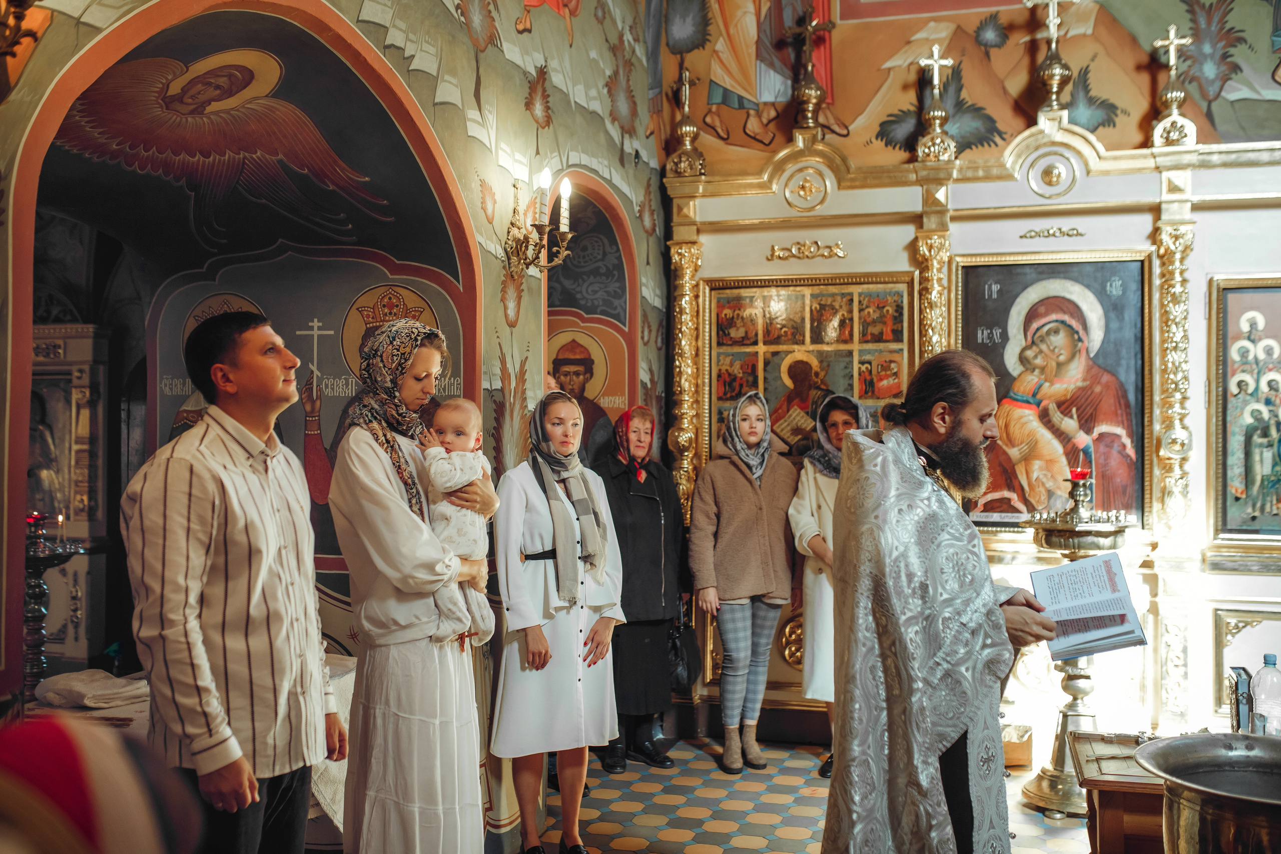 Крещение Эрика. Фотограф на Крещение, семейный фотограф в Москве