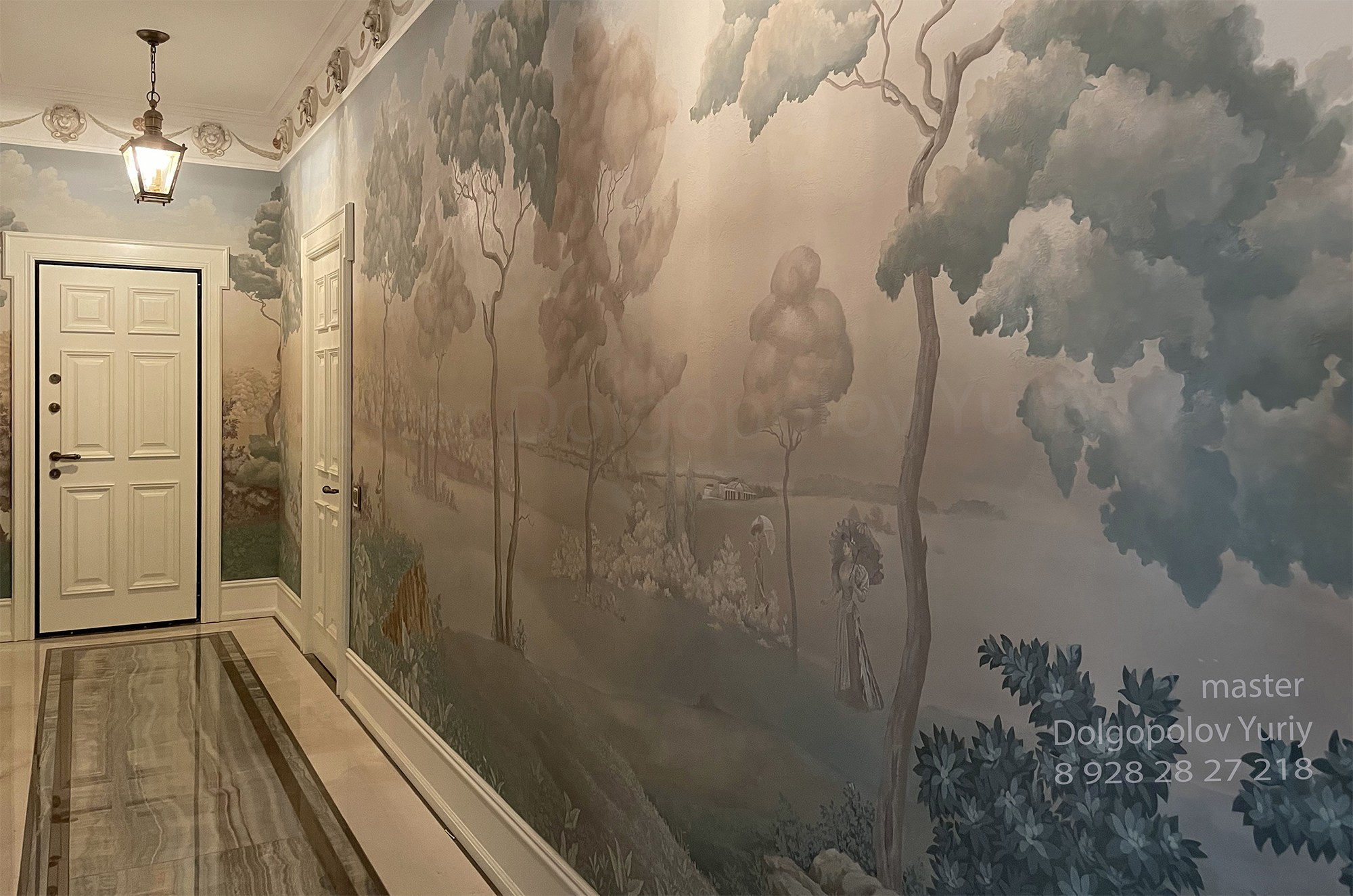 Английская роспись стен