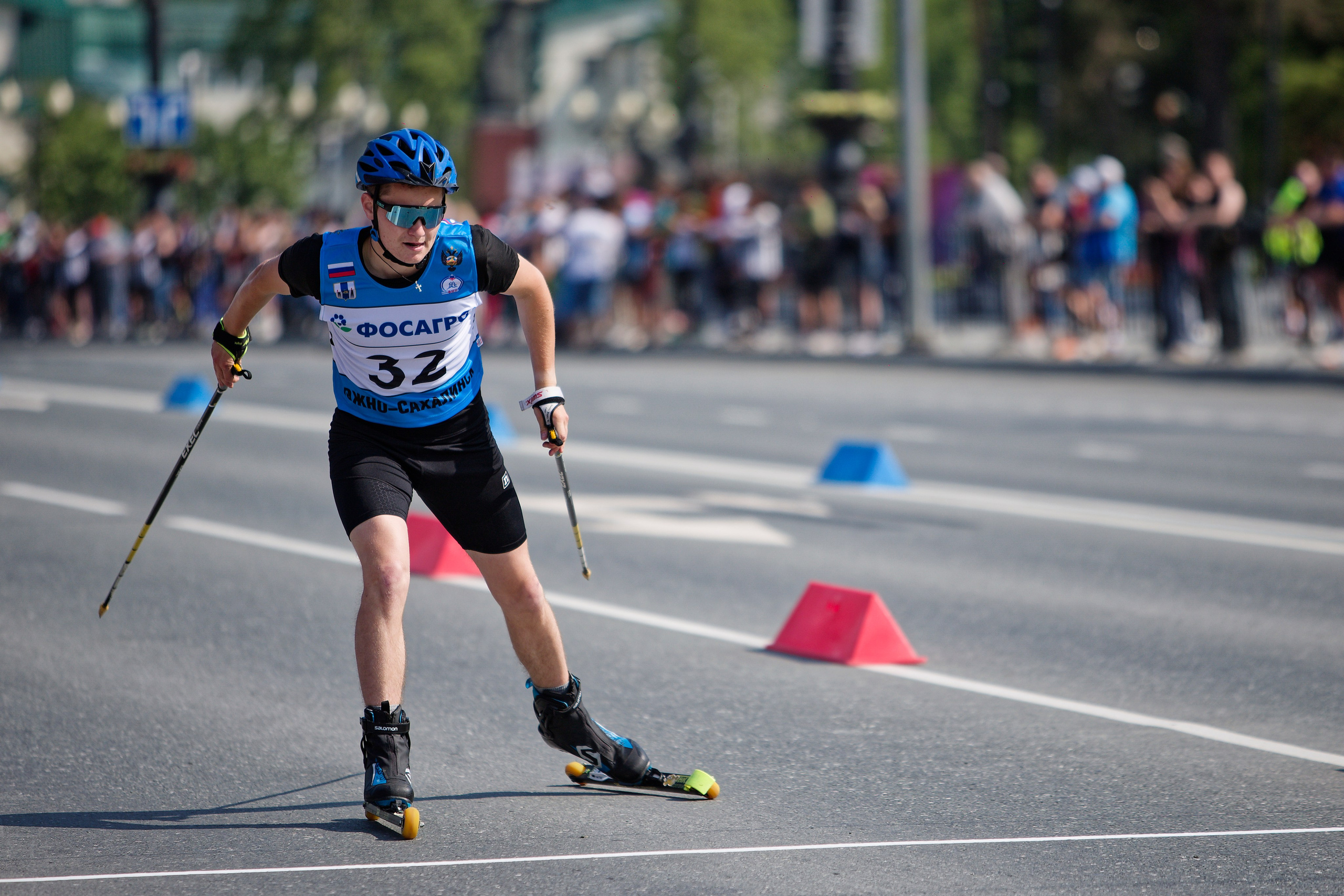 II этап Кубка России по лыжероллерам. Кутузов Евгений Фотограф в Южно-Сахалинске