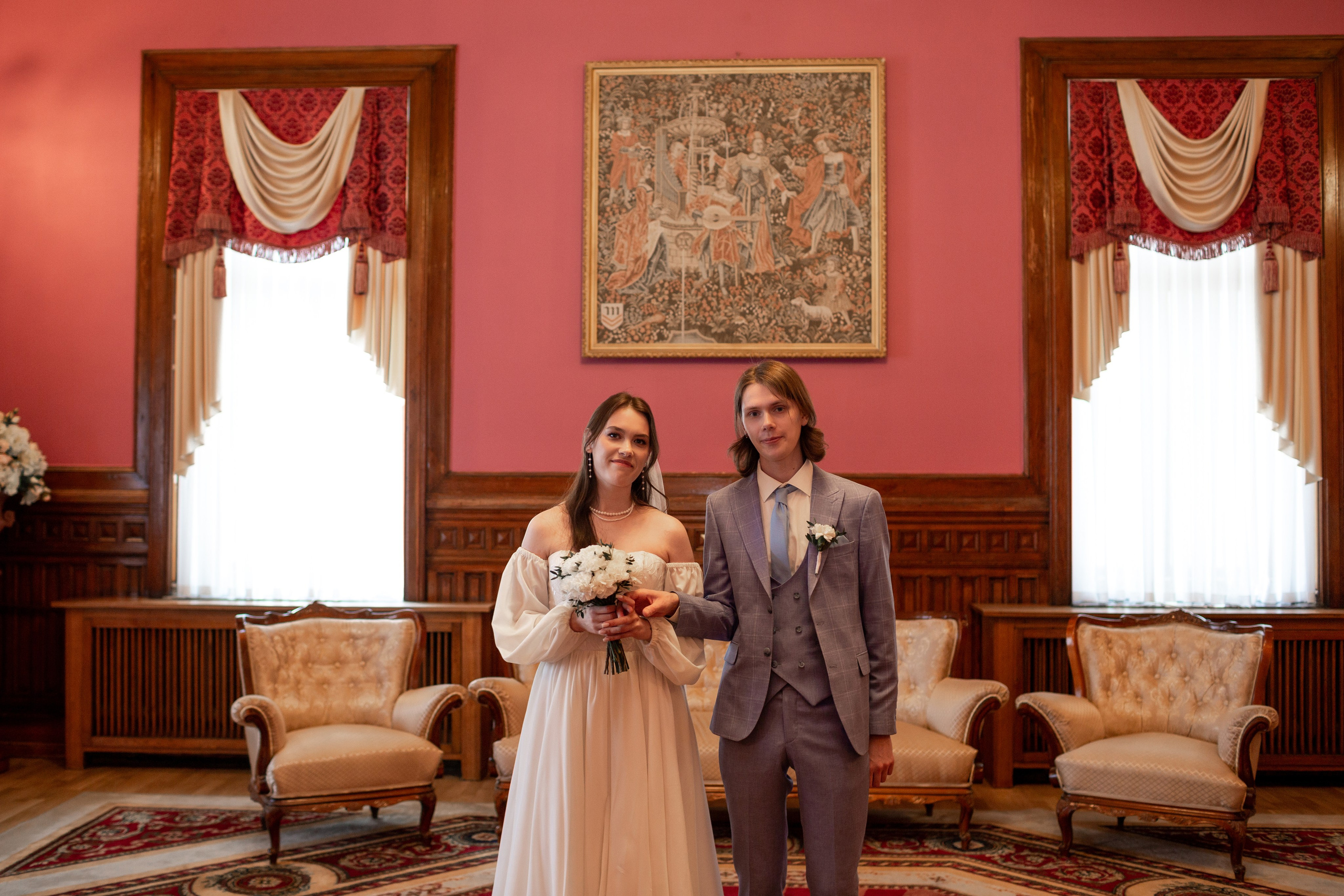 Свадебная фотосессия во Дворце на Фурштатской. Свадебный фотограф Кирилл Белый