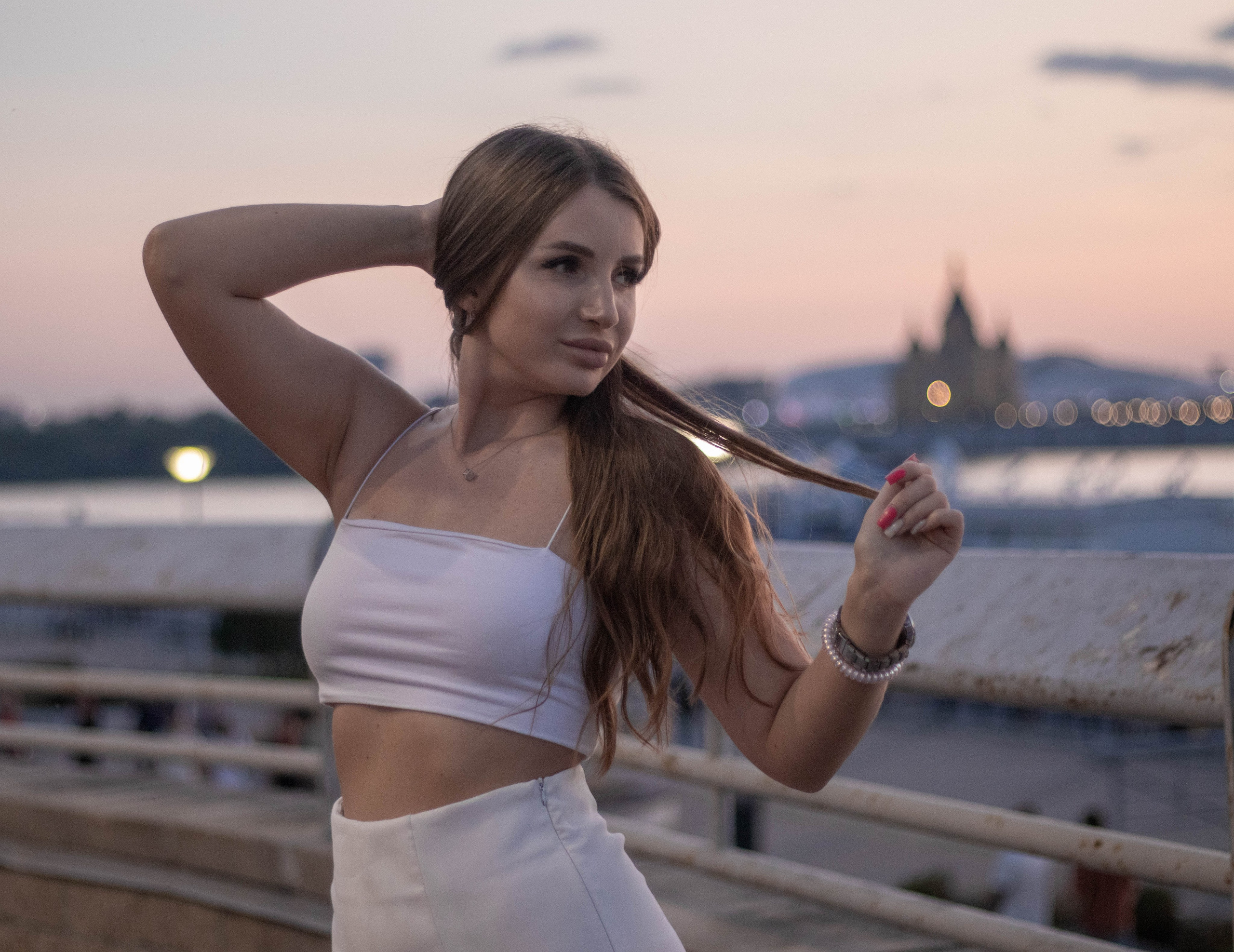 Розовый закат- фотосессия для Ларисы. Портретный фотограф в Нижнем Новгороде Катя Попова