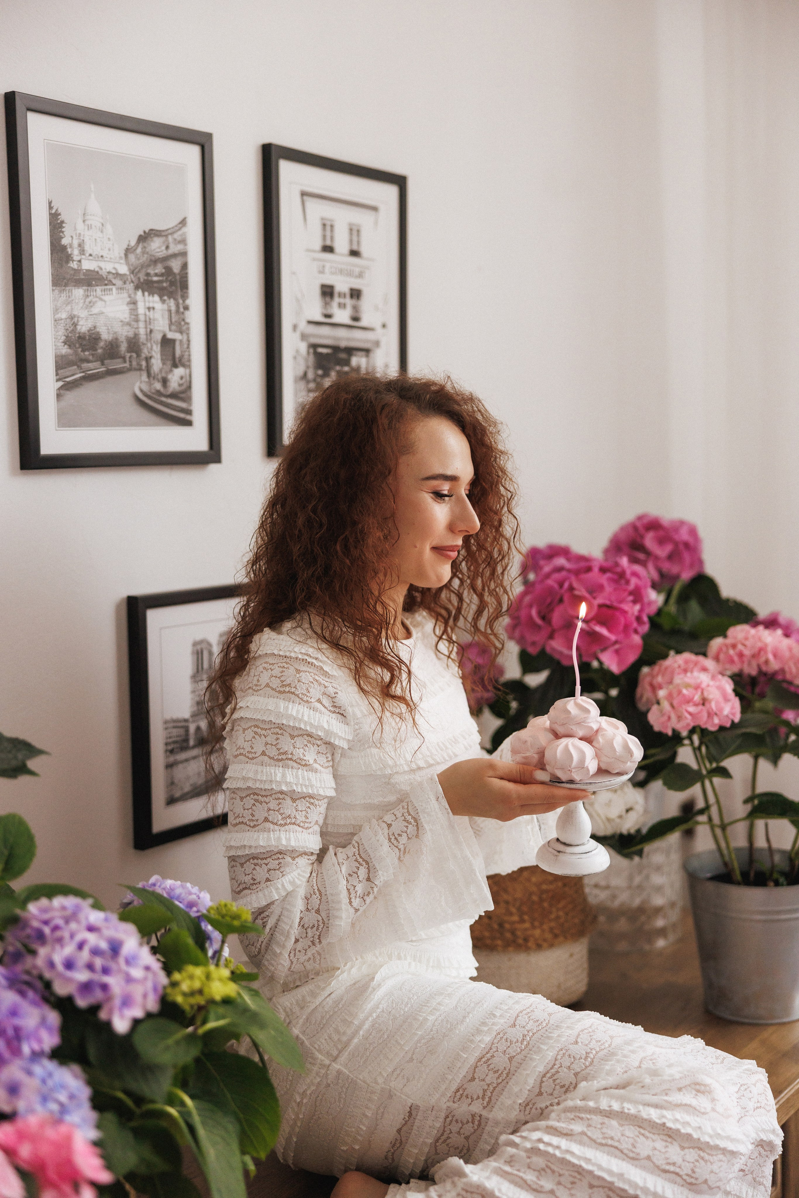 Фотосессия с живыми цветами Гортензии, город Краснодар, фотостудия «Истории». Семейный и детский фотограф в Краснодаре Анна Трашкова