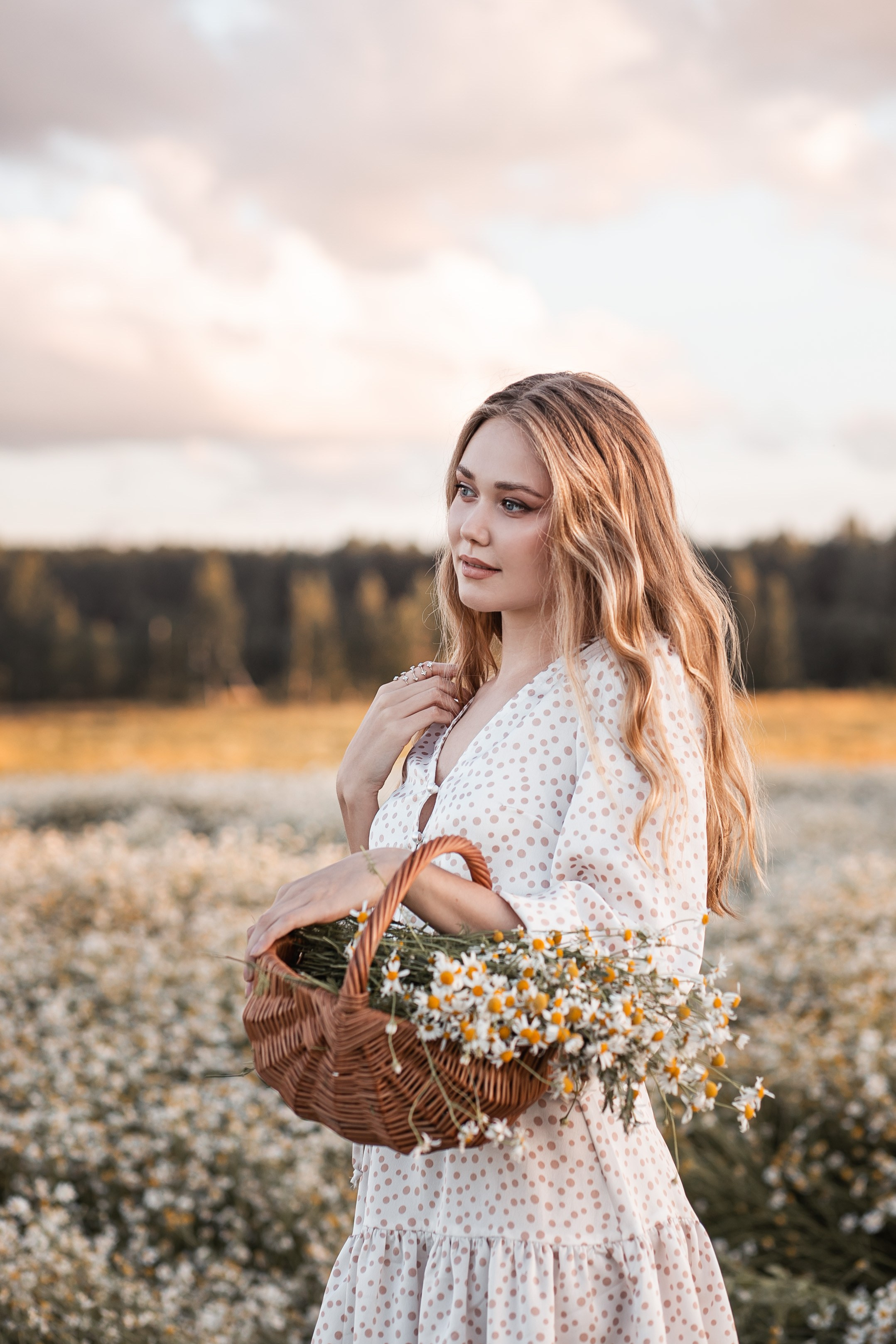 Алена. Фотодень в ромашках. Свадебный и семейный фотограф в Колпино и СПб Юлия Папанова