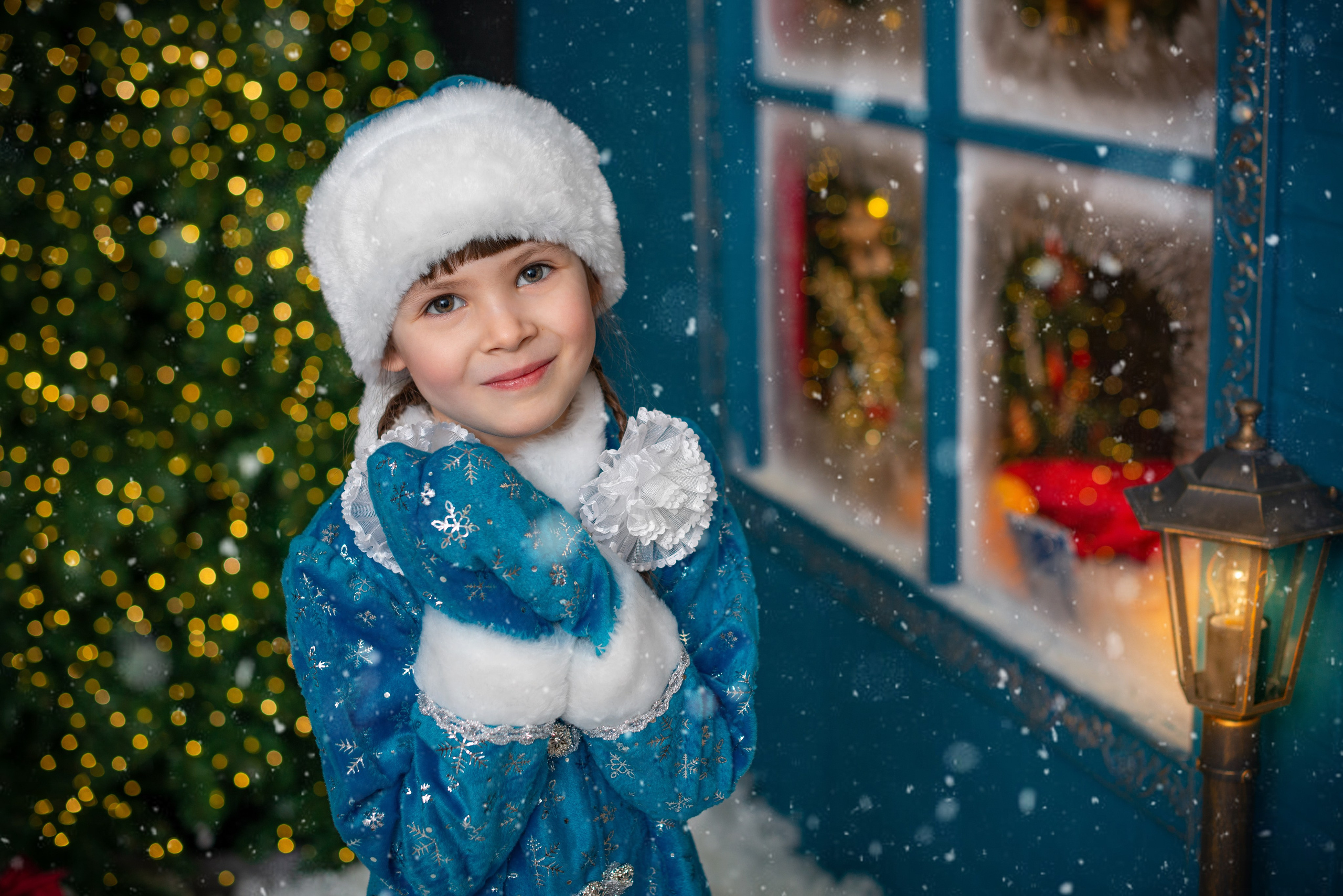 Встреча с Дедом Морозом (ежегодный). Татьяна Гойда портретный и семейный фотограф Ленск. Выпускные альбомы