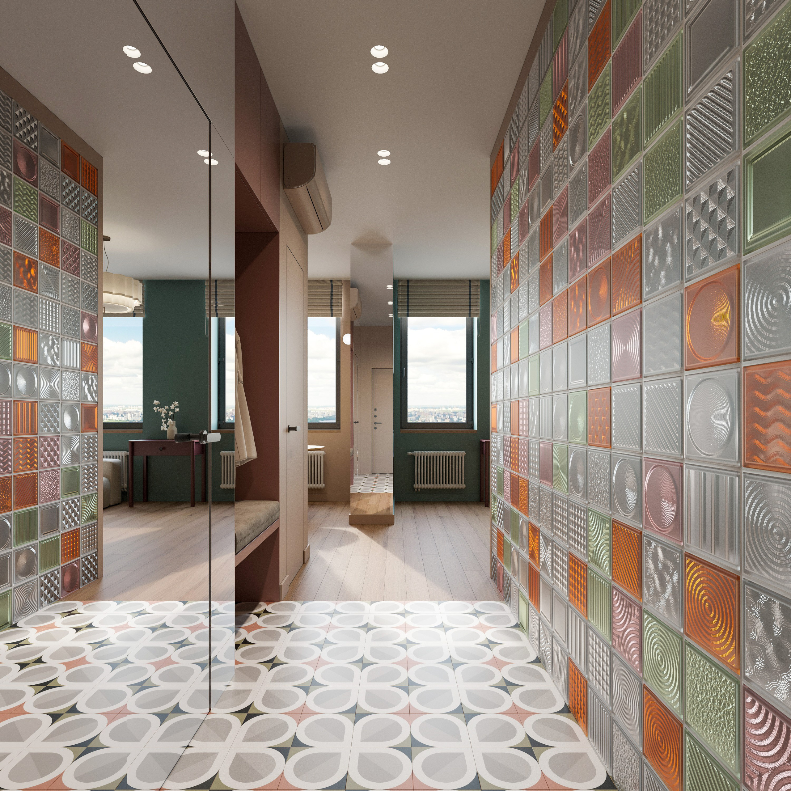 3D Визуализация Яркой Квартиры-Студии со Смелой Планировкой | Портфолио. Визуализатор интерьера в Москве | Брагин Кирилл