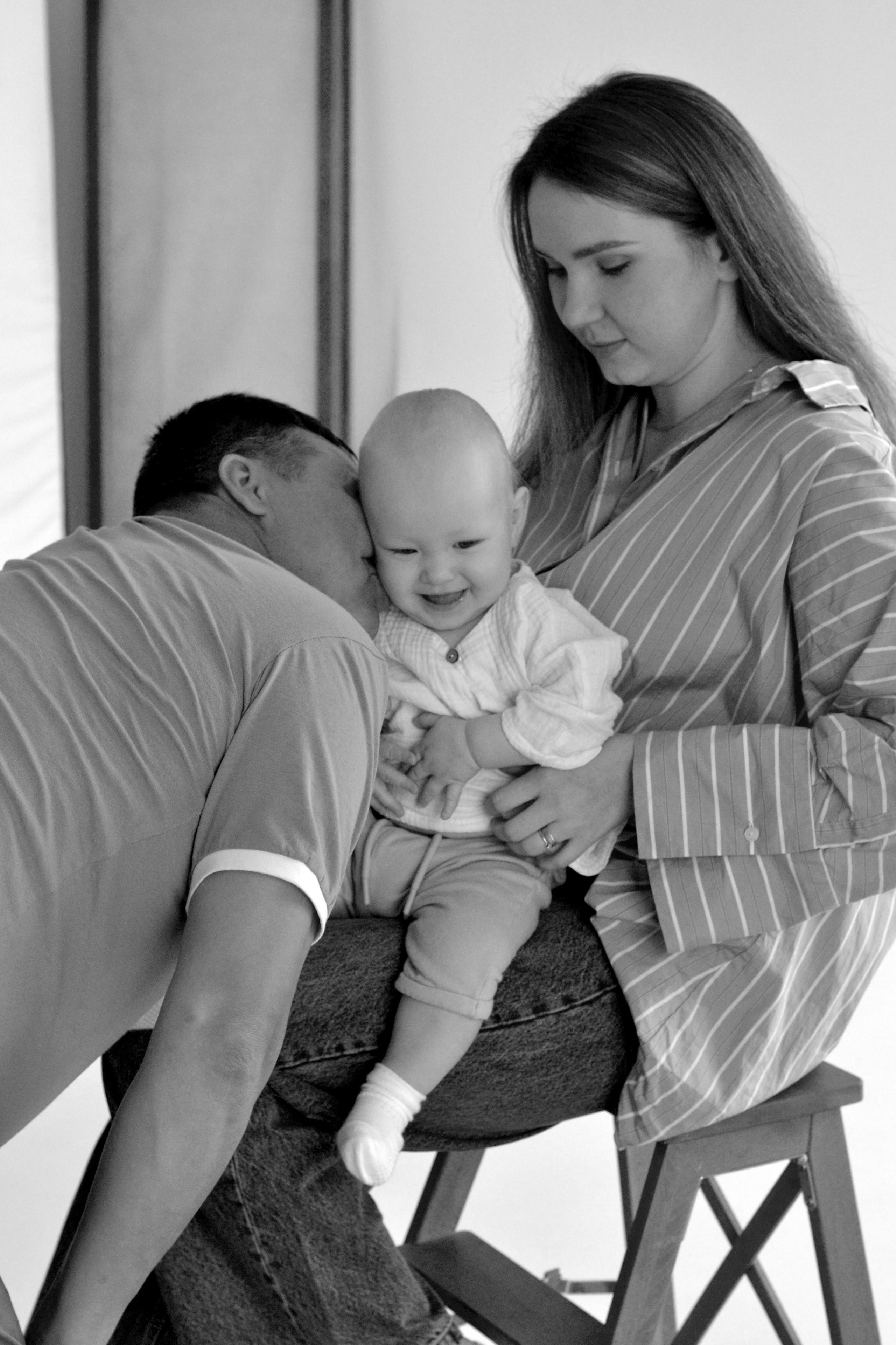 Семейная. Студия. Фотограф Ольга Дмитриева. Новосибирск